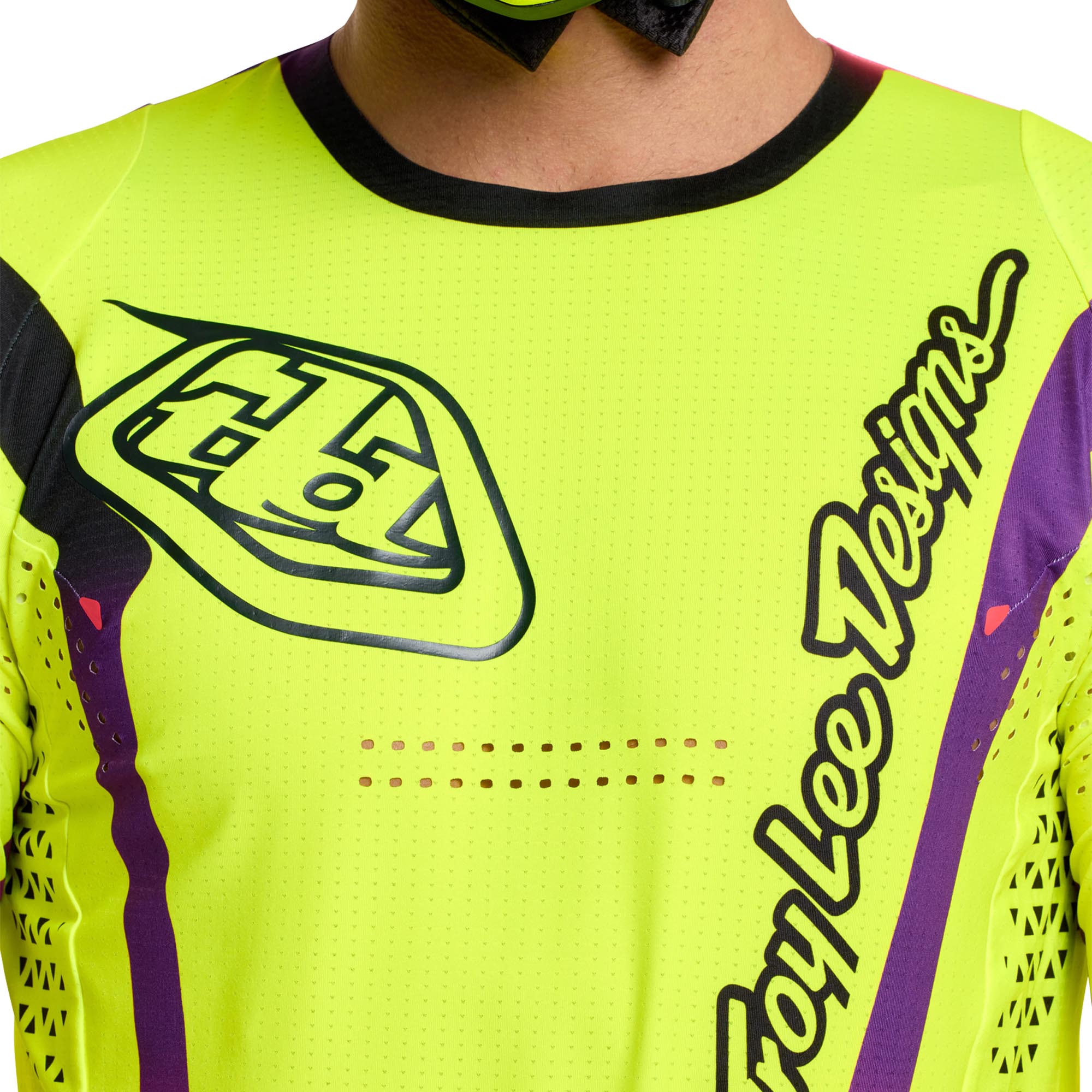 Troy Lee Designs SE Ultra Aura Motocross-trøye neongul M Figur 4