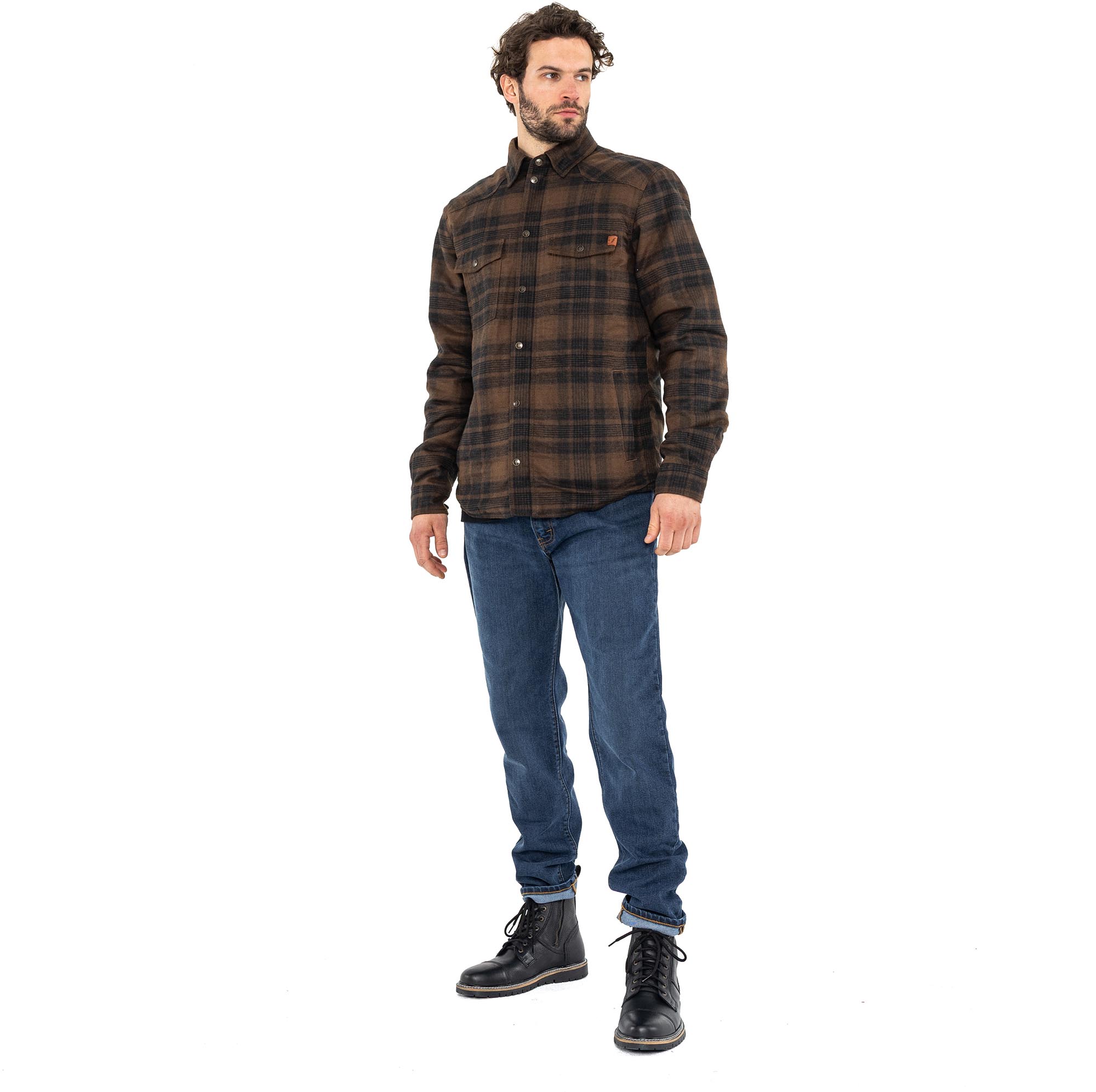 John Doe Motoshirt Hemd braun L Abbildung 13