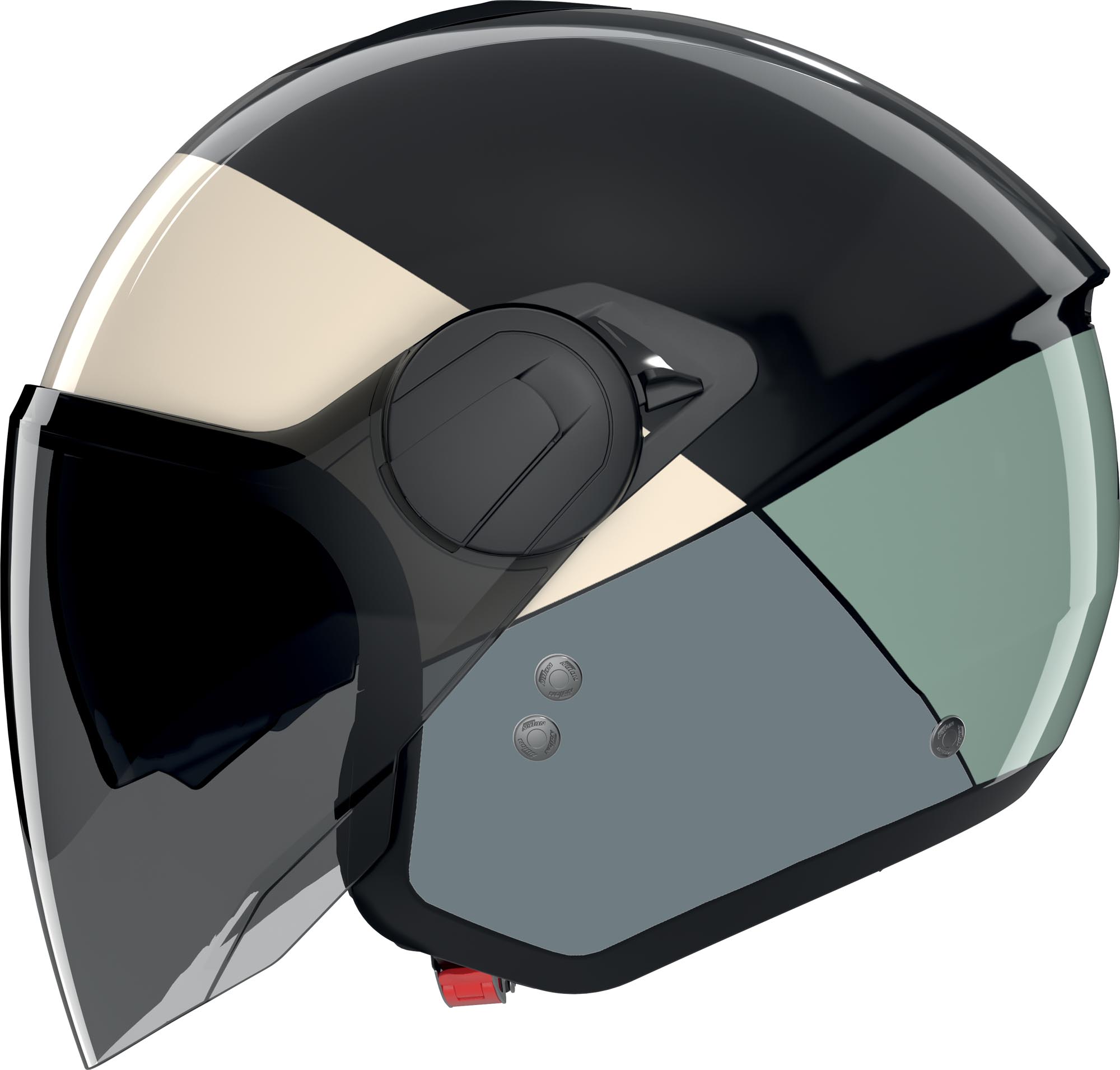 Nolan N20-2 Visor Blocco Jethjelm sort/grøn L (60) Figur 4