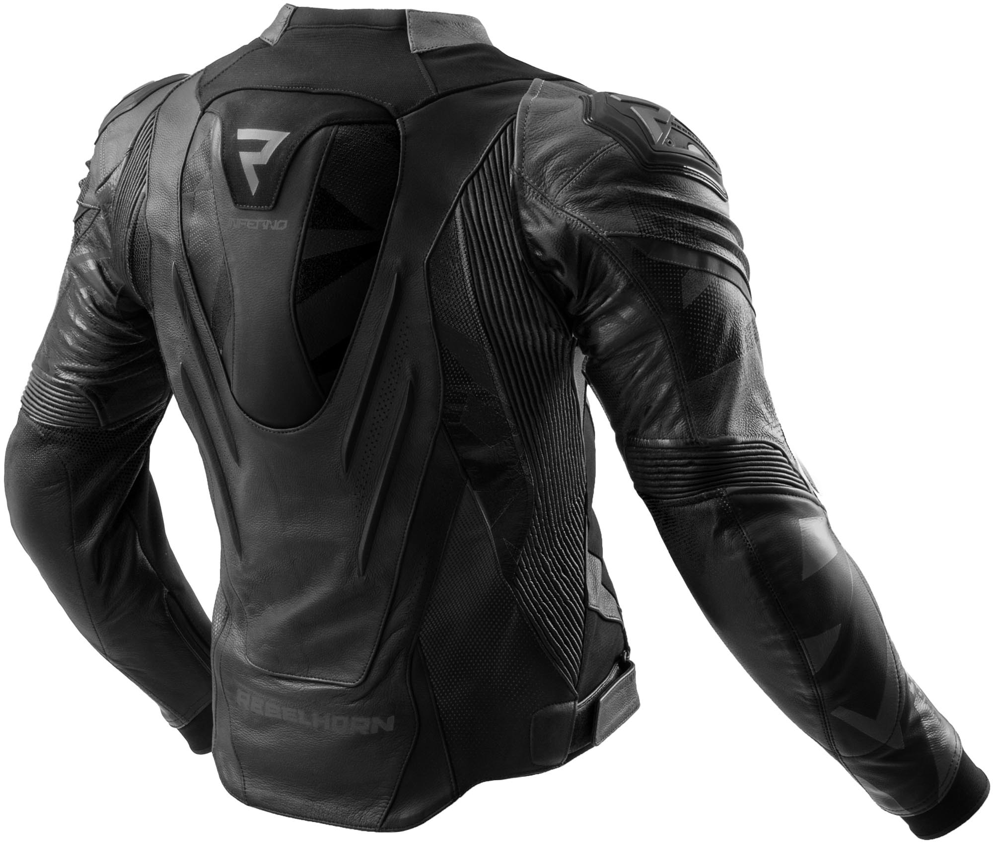 Side view of Rebelhorn Inferno Motorcycle Leather Jacket