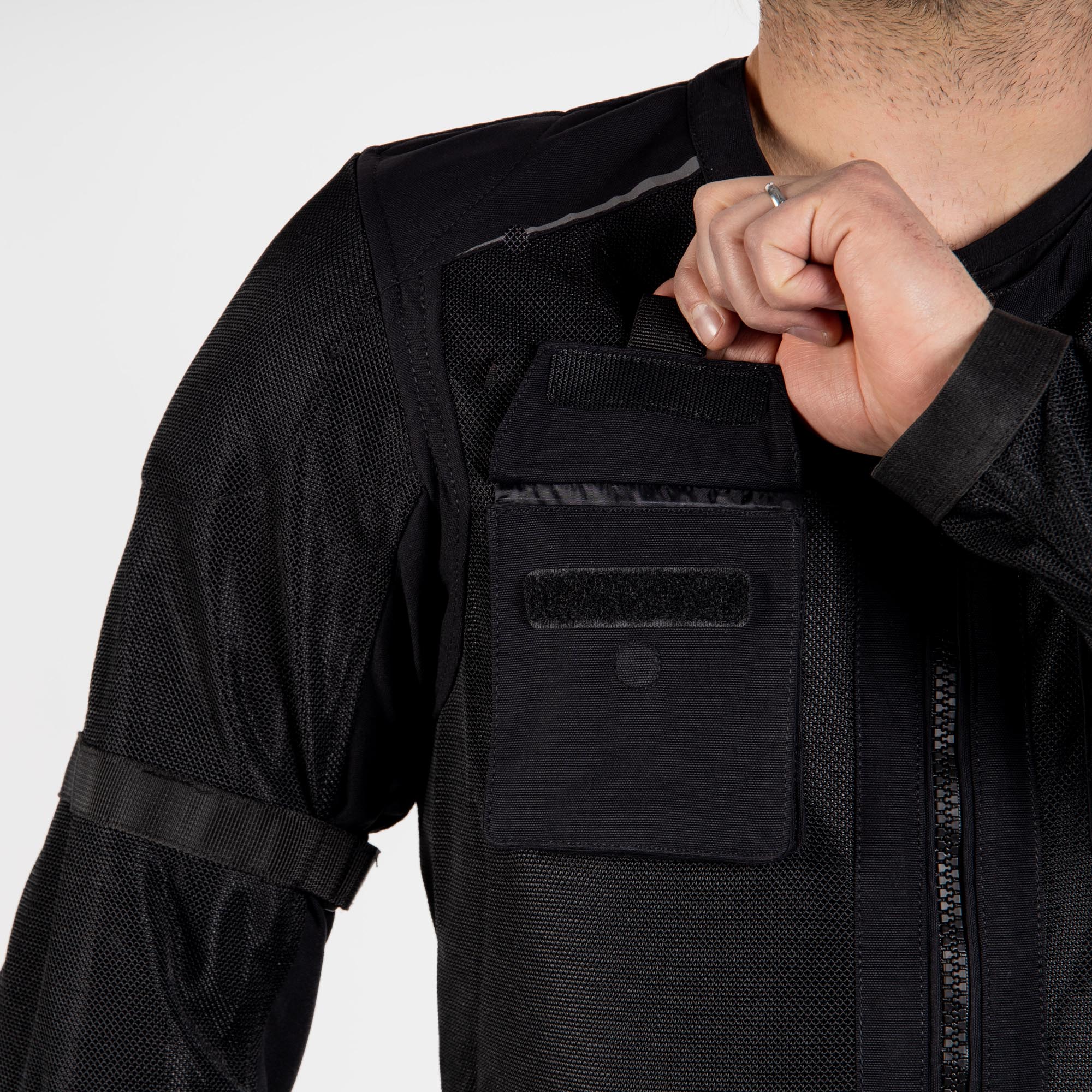 Side view of Rebelhorn Brutale Motorcycle Textile Jacket