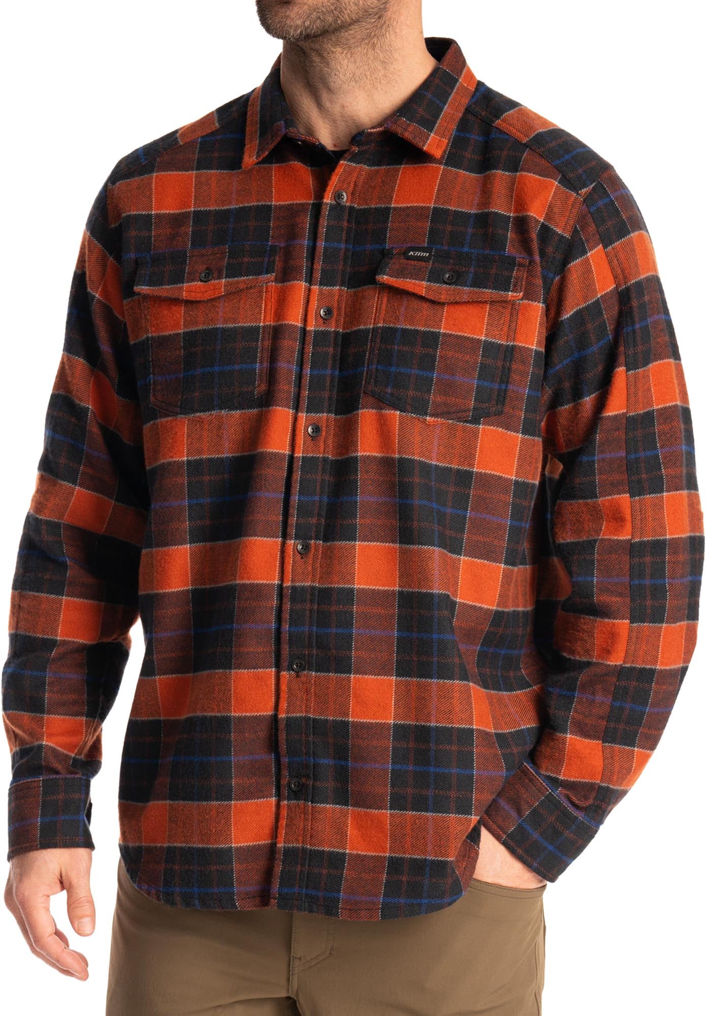 Klim Owen Flannel Shirt orange 3XL Figure 1