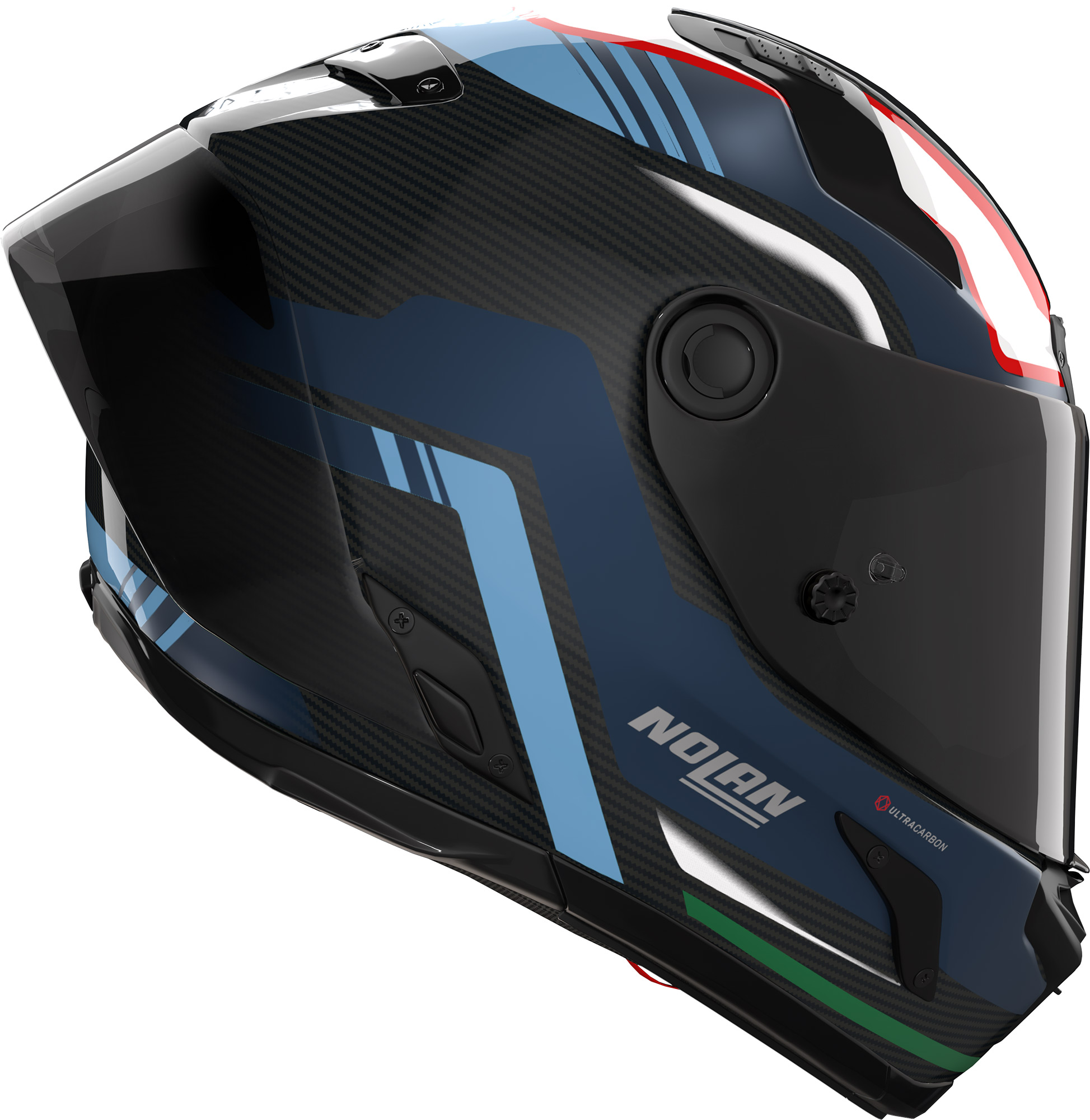 Side view of Nolan X-804 RS Ultra Carbon Piega Helmet