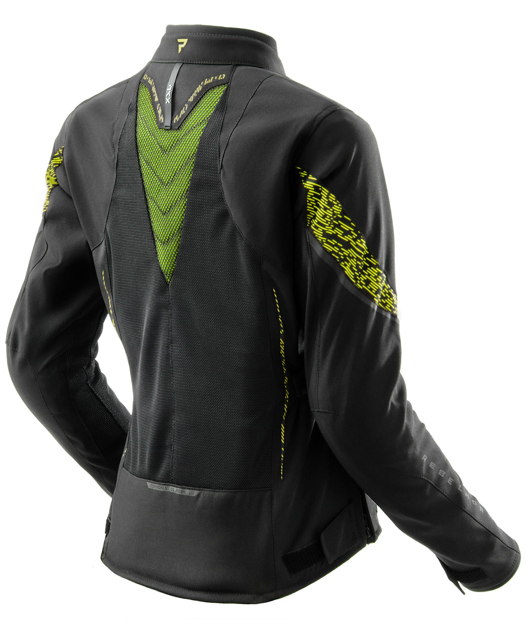 Rebelhorn Jax waterproof Ladies Motorcycle Textile Jacket black/yellow M Figure 2
