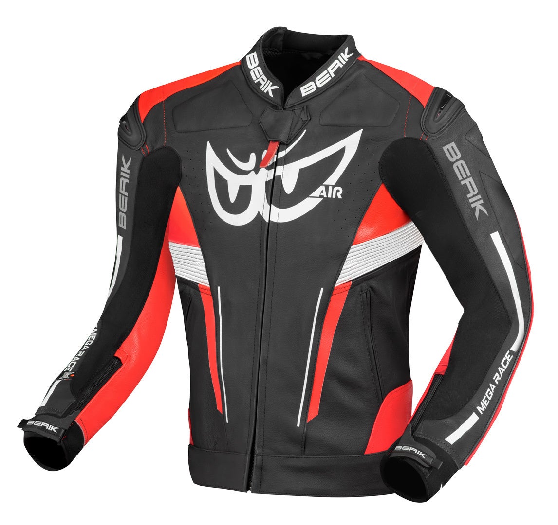 Berik Air-B Motorrad Lederjacke schwarz/rot 60 Abbildung 1