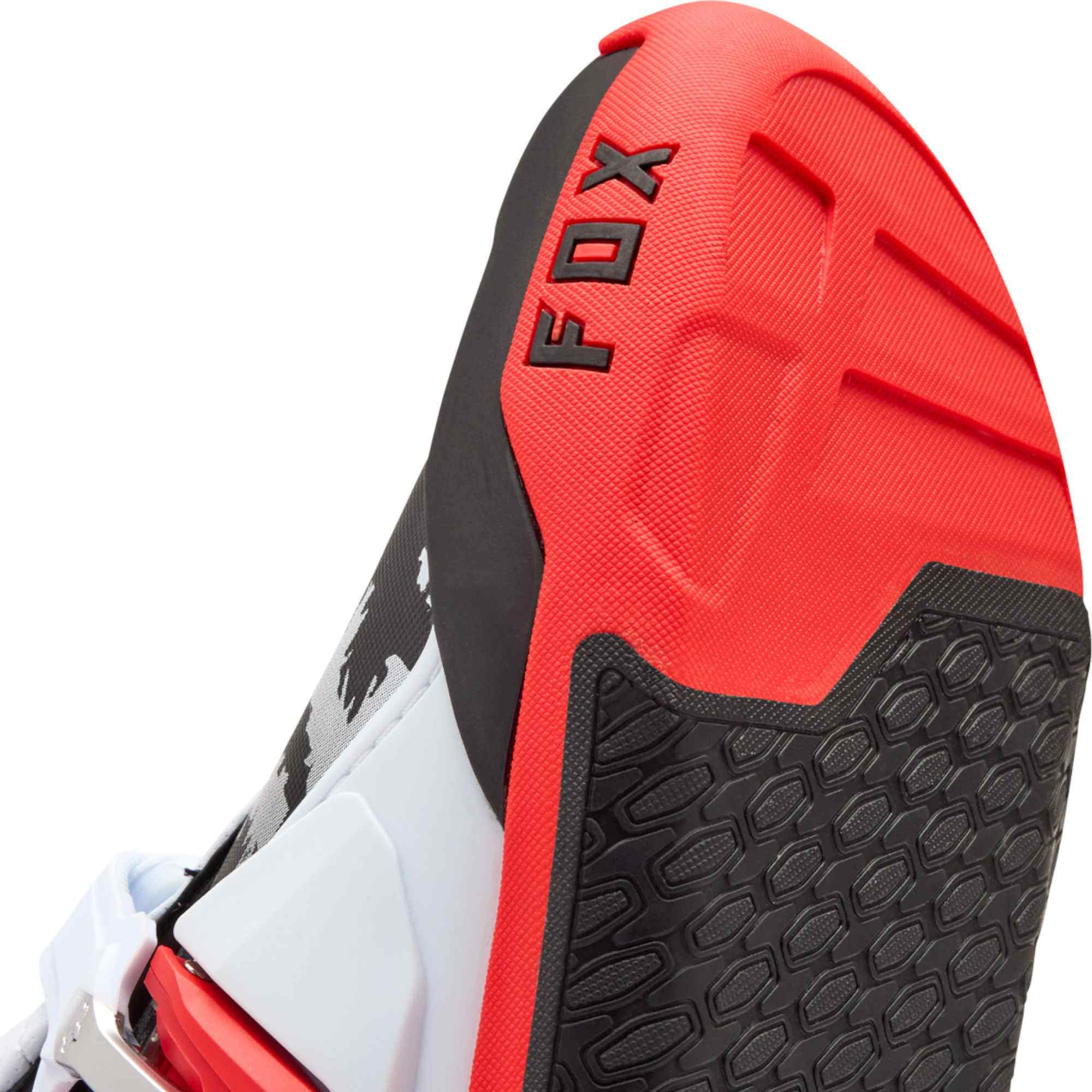 FOX Motion Motocross Boots white/black/red 7 Figure 7