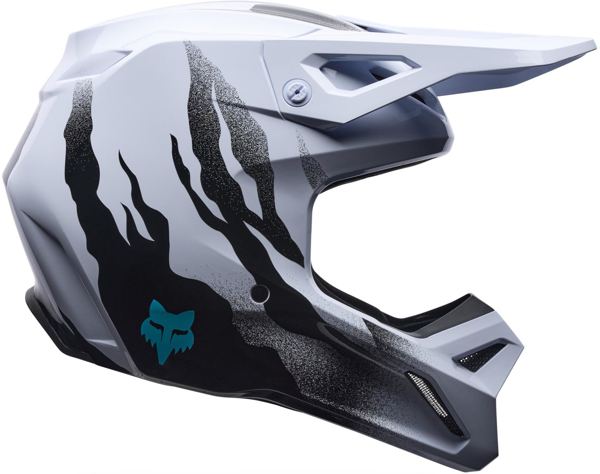 FOX V1 Clutch Kask motocrossowy biały/ L (59/60) Rysunek 2