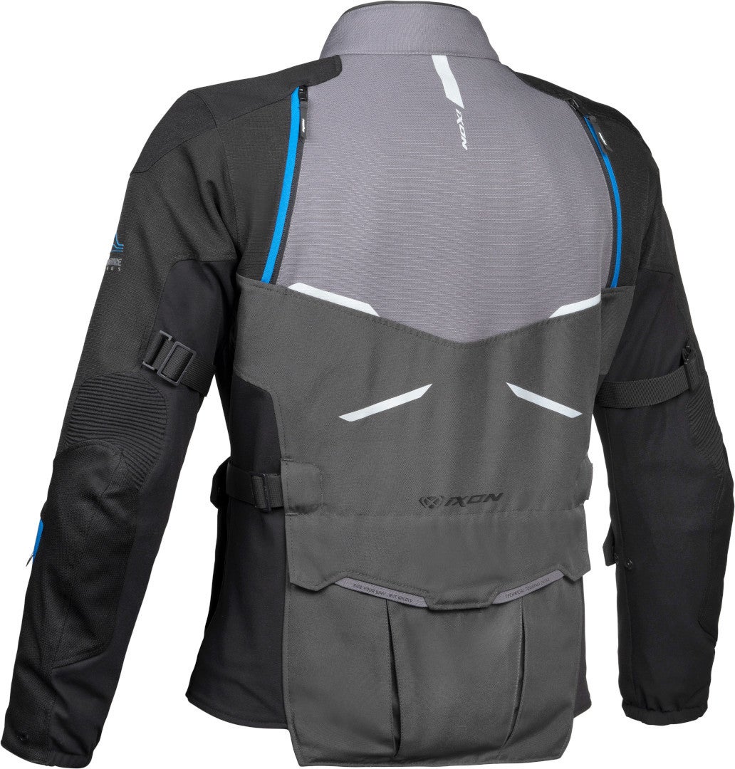 Ixon Eddas Motorcycle Textile Jacket black/anthracite/blue XXL Figure 2