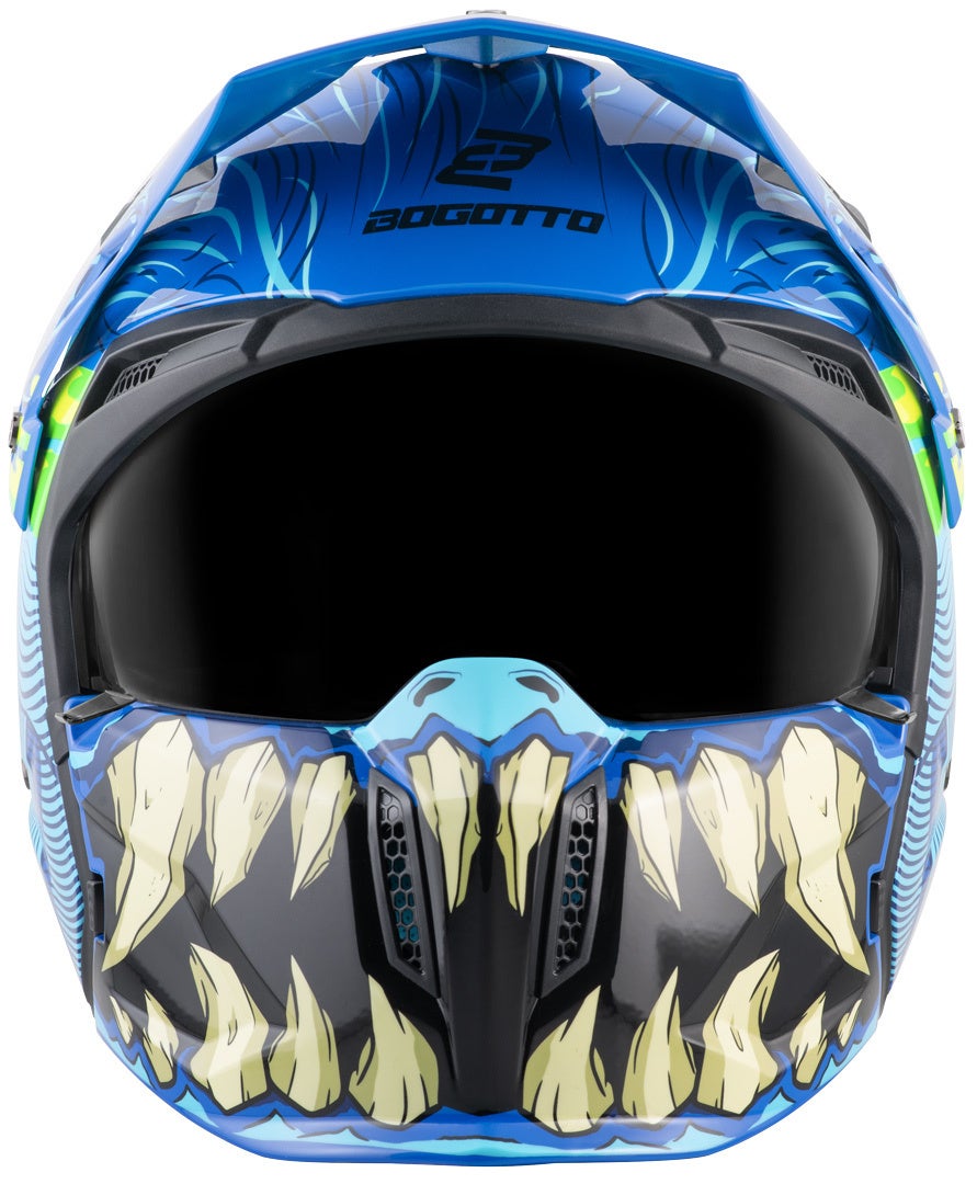 Bogotto Radic Bestia 22.06 Casco blu/nero/giallo S Figura 5