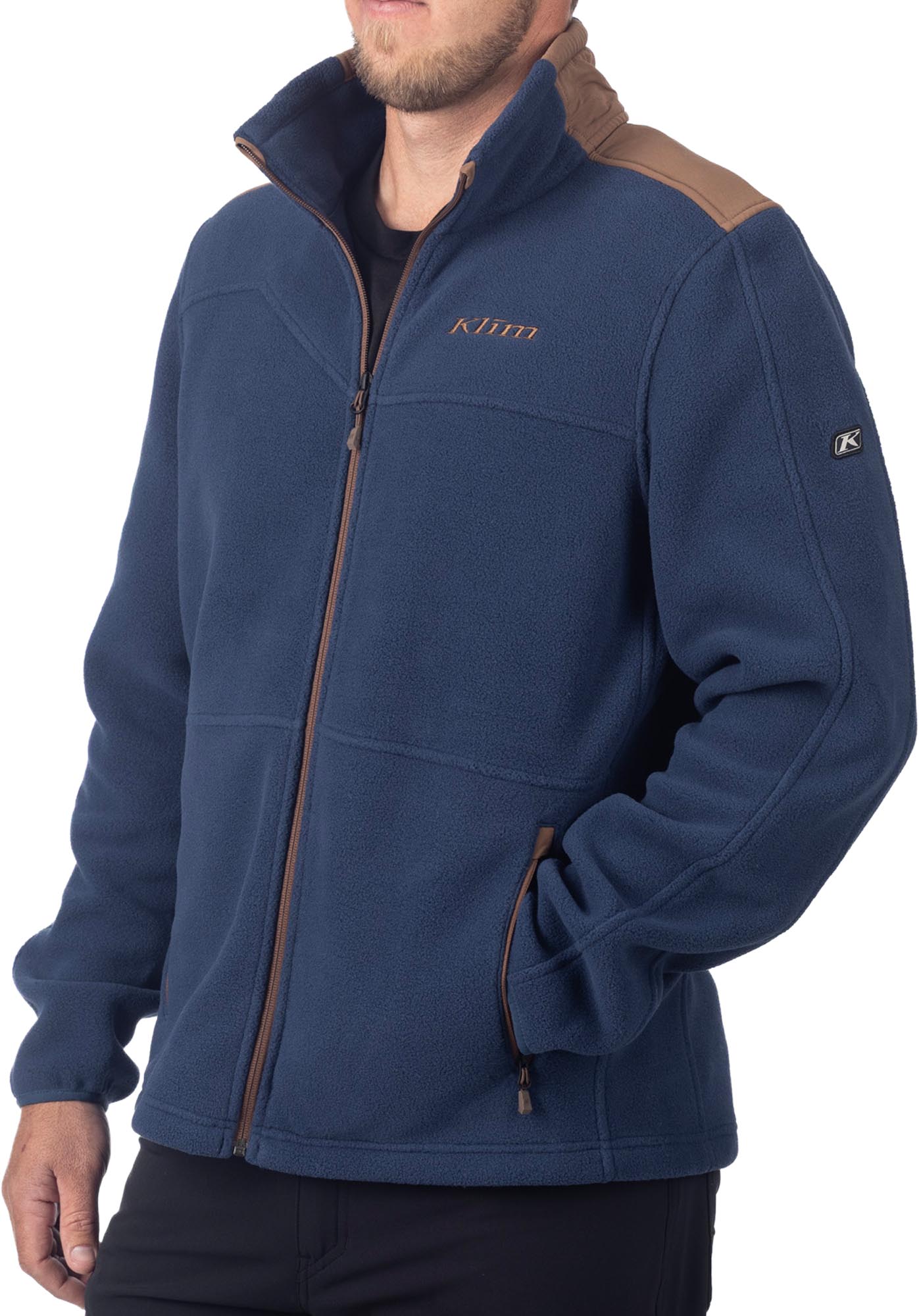 Klim Teton Crest Fleecestakki Sininen/ruskea M Kuva 1