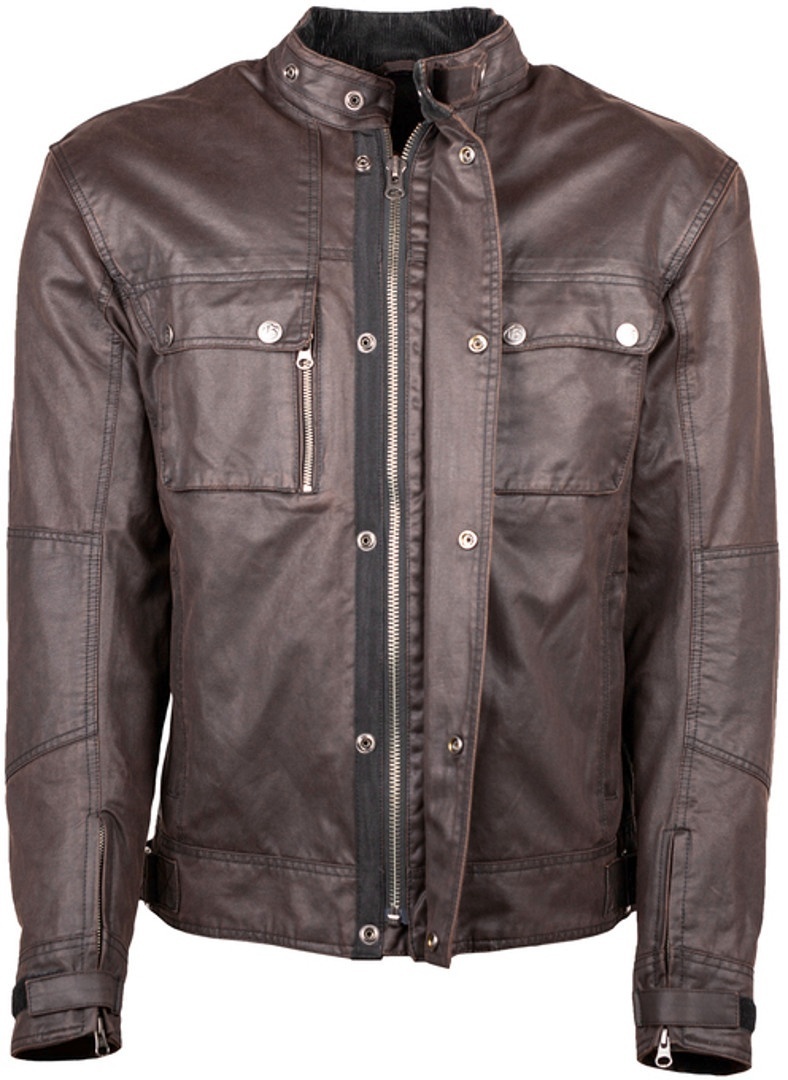 GMS Austin Evo Motorrad Wachsjacke braun S Abbildung 2