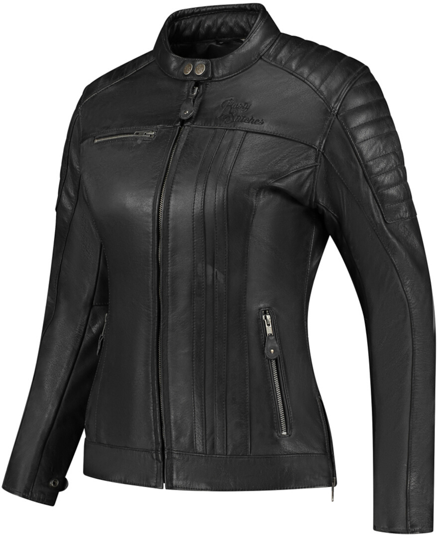 Rusty Stitches Alice Ladies Motorcycle Leather Jacket black 46 Figure 1