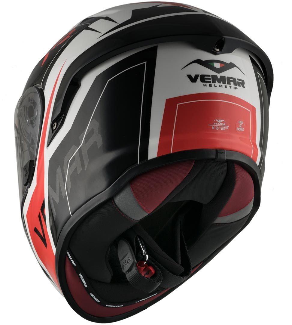 Vemar Hurricane Revenge Casco Negro/Blanco/Rojo L (59/60) Figura 4