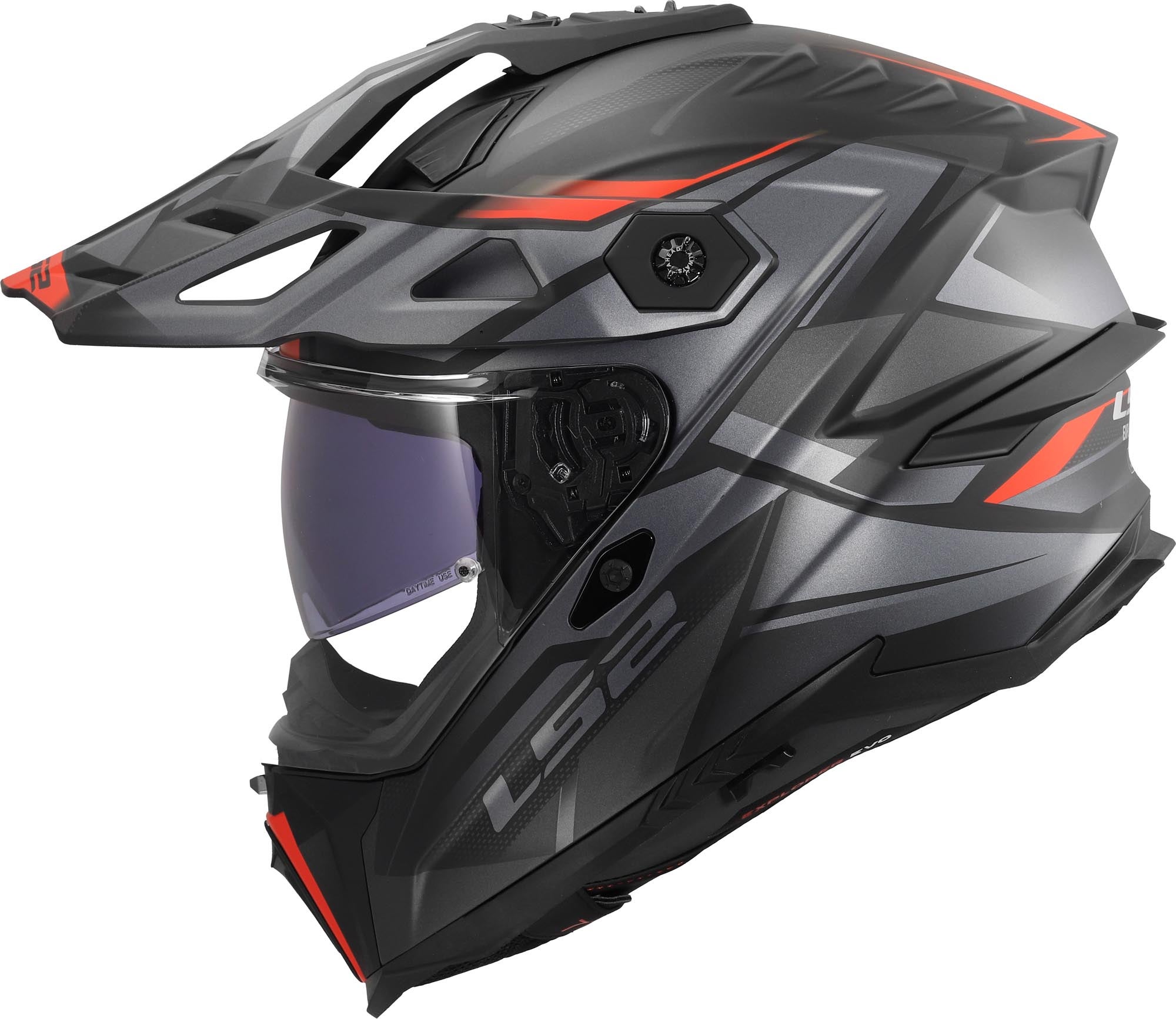 LS2 MX707 Explorer Evo Talux Enduro čelada siva S (55/56) Slika 1