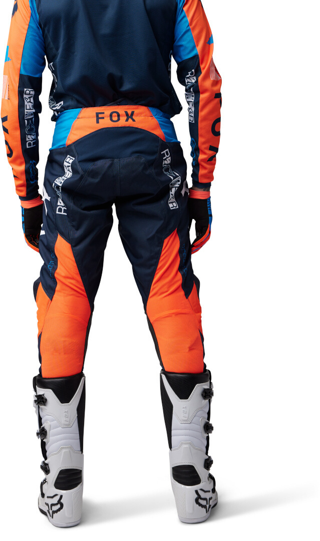 FOX 180 Race Spec Motocross Pants blue/orange 36 Figure 4