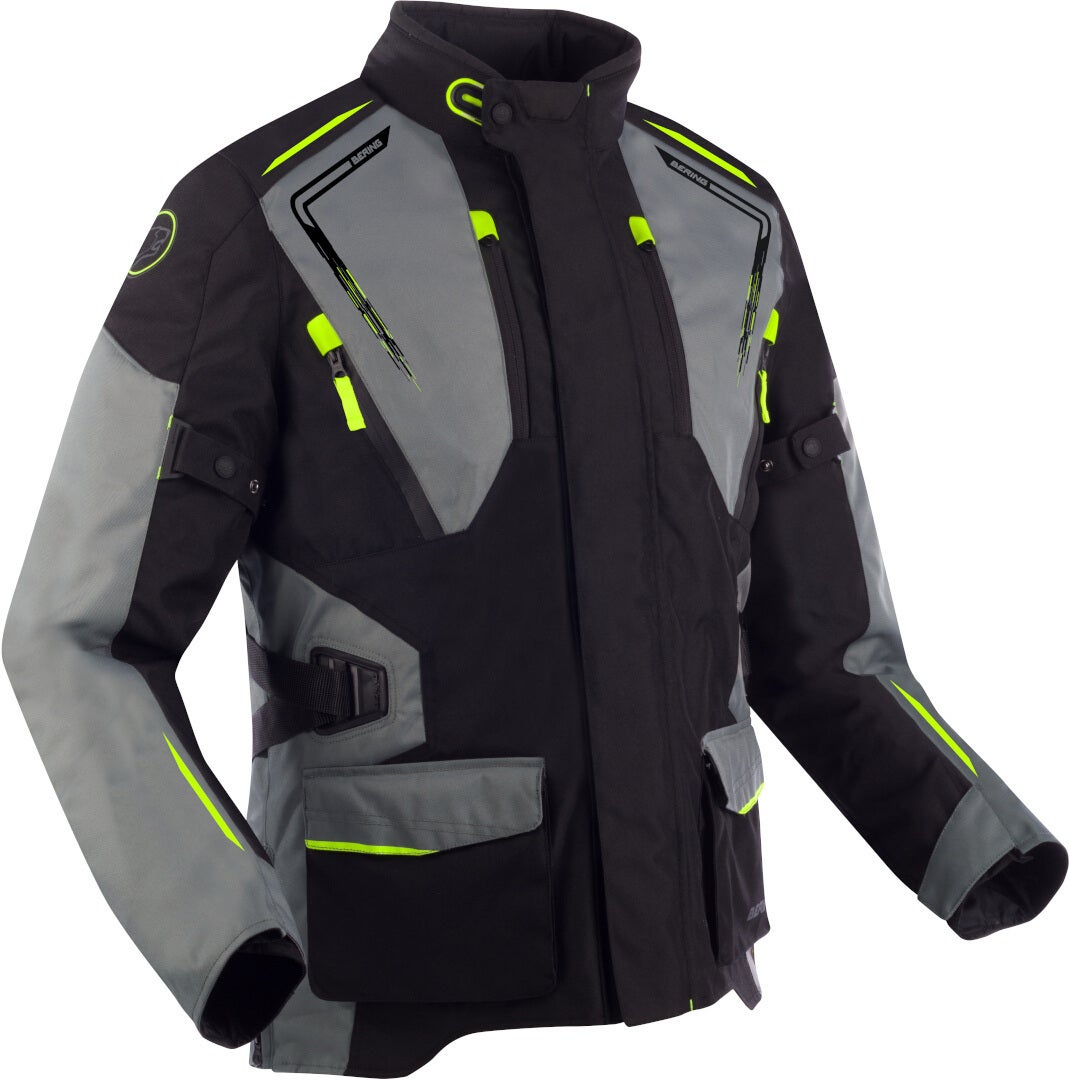 Bering Vision waterproof Motorcycle Textile Jacket black/grey 3XL Figure 1