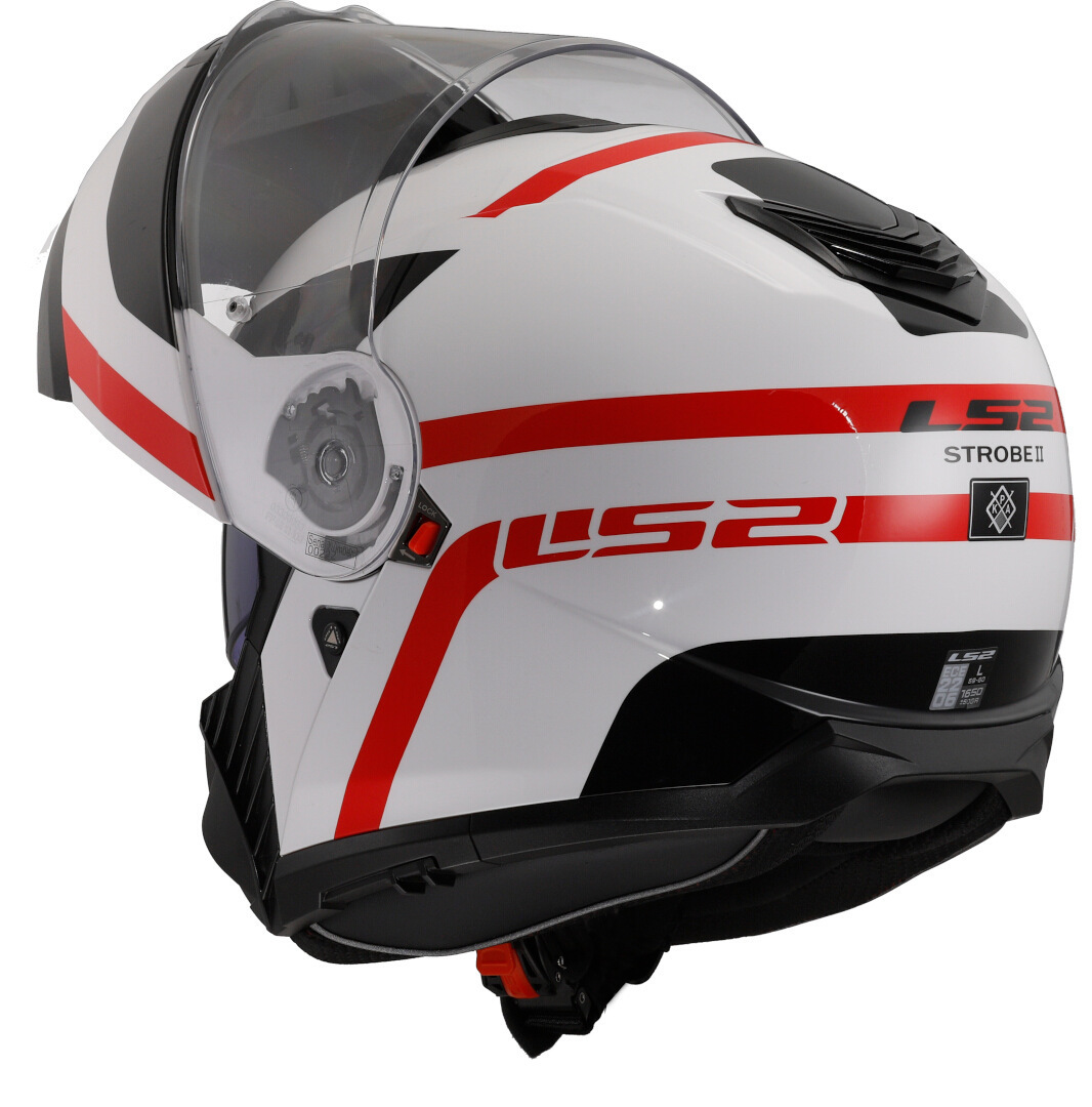 LS2 FF908 Strobe II Autox Hjelm hvit/rød S (55/56) Figur 6