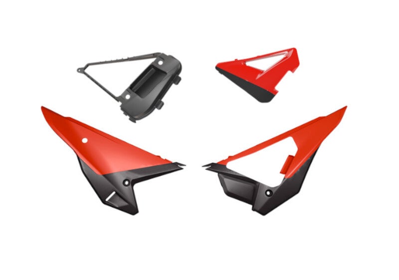 Race Tech Kit de Painéis Laterais Revolution - Vermelho Figura 2
