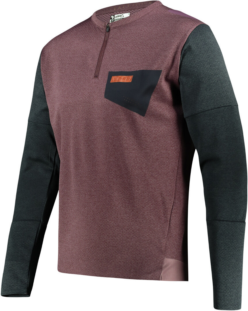 Leatt MTB Trail 4.0 Bicycle Jersey dark red S Figure 2