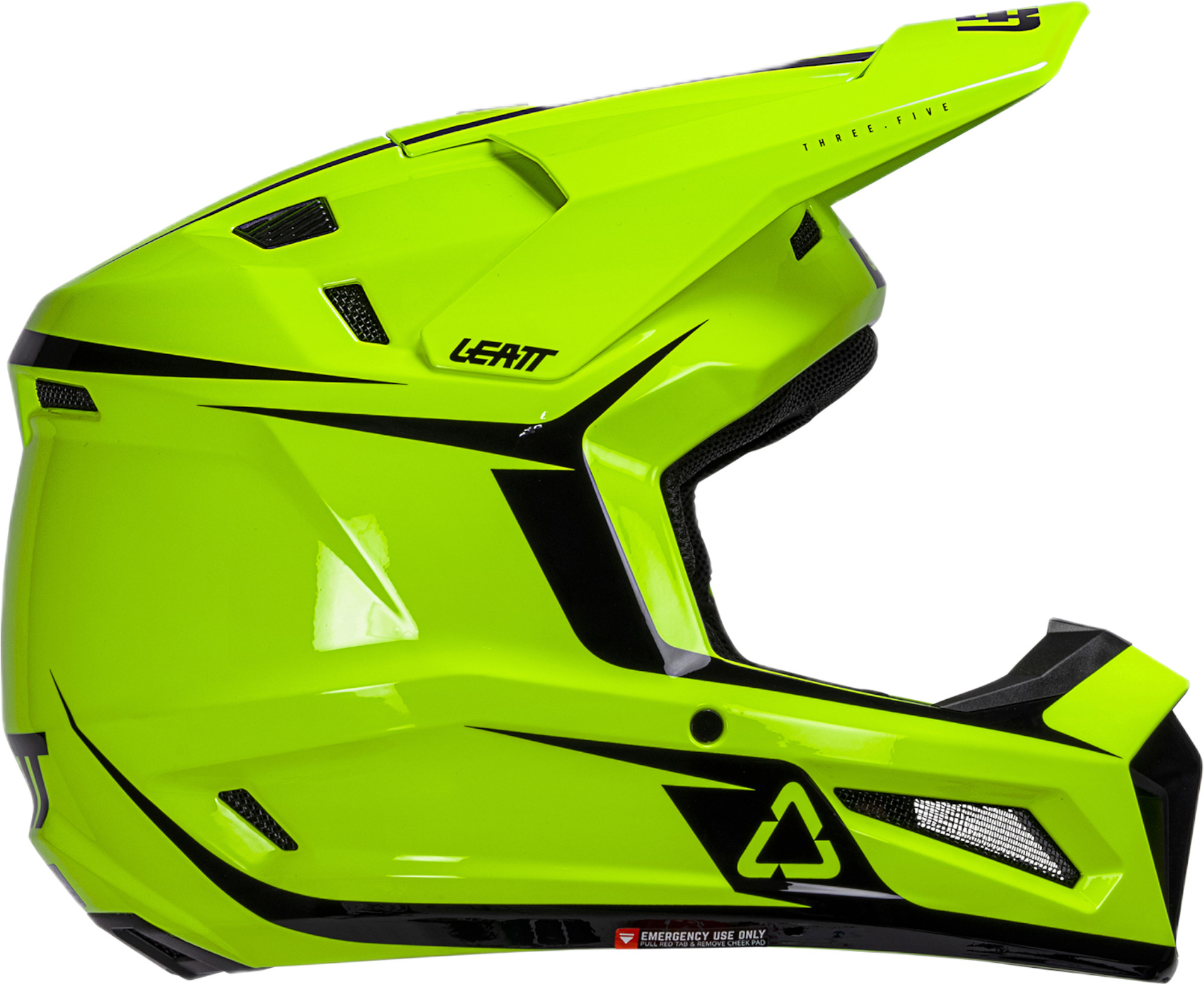 Leatt 3.5 V26 Motocrosshjälm med skyddsglasögon neongul/svart Man (57/58) Figur 3