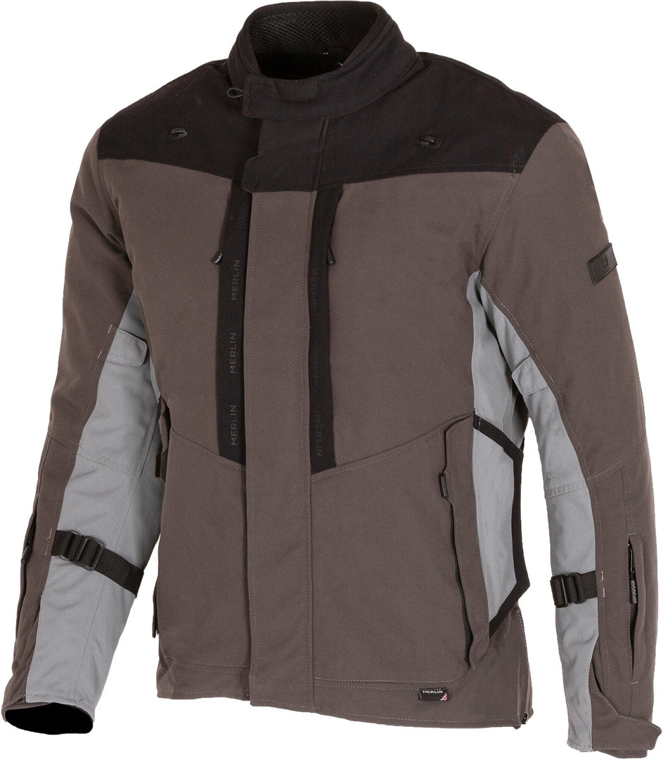 Merlin Borderlands D3O Motorcycle Textile Jacket grey XXL Figure 1