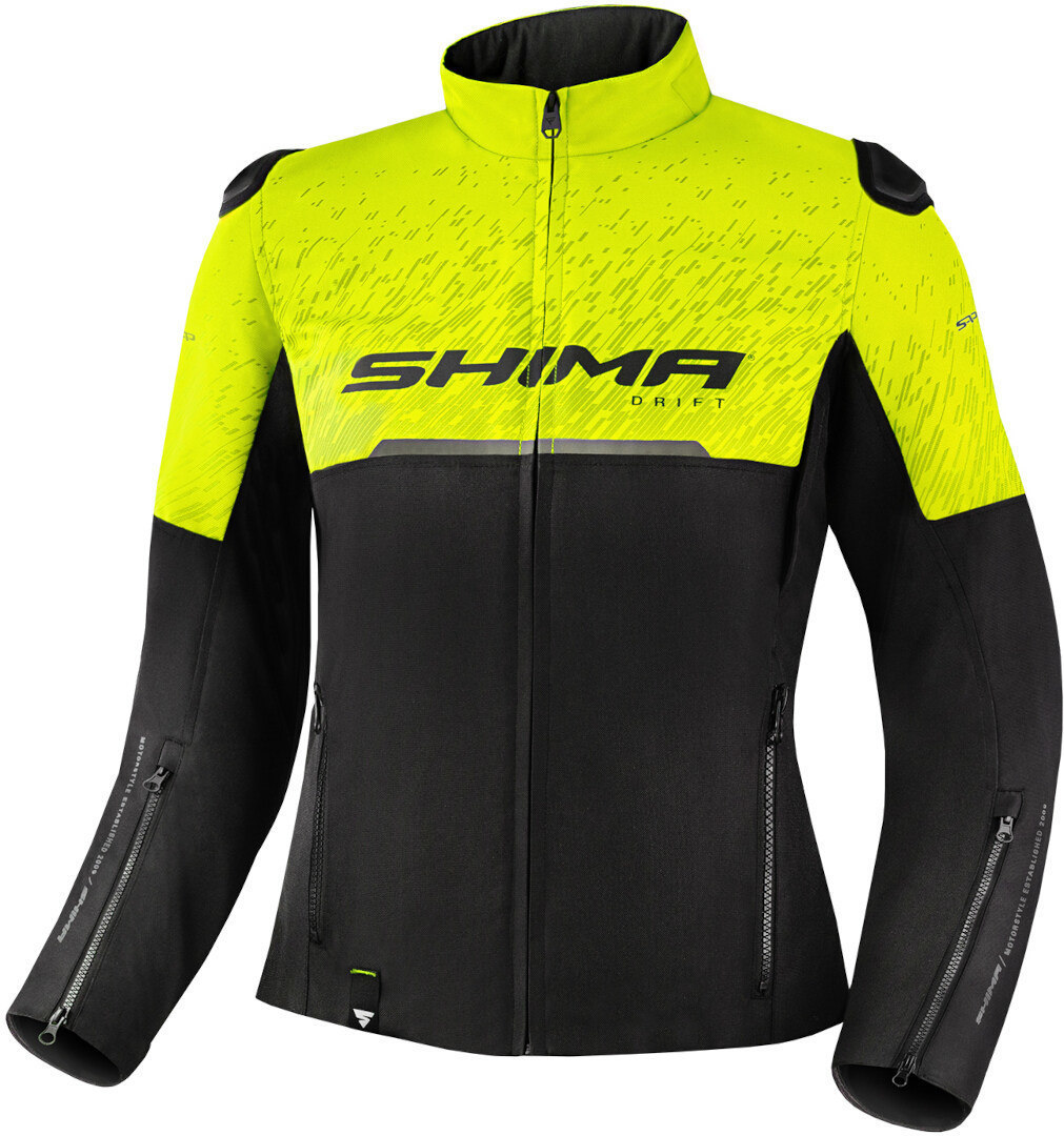SHIMA Drift Dames Motorfiets Textiel Jas Zwart/Geel M Figuur 1