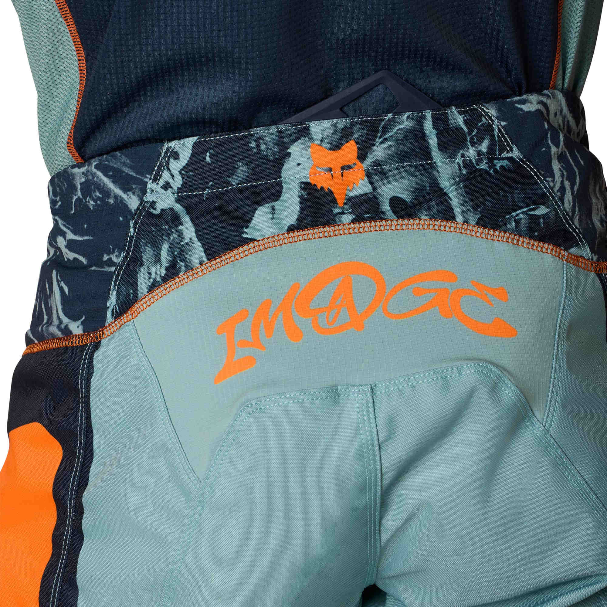 FOX 180 Image Print Motocrossbukser blå/orange 36 Figur 6