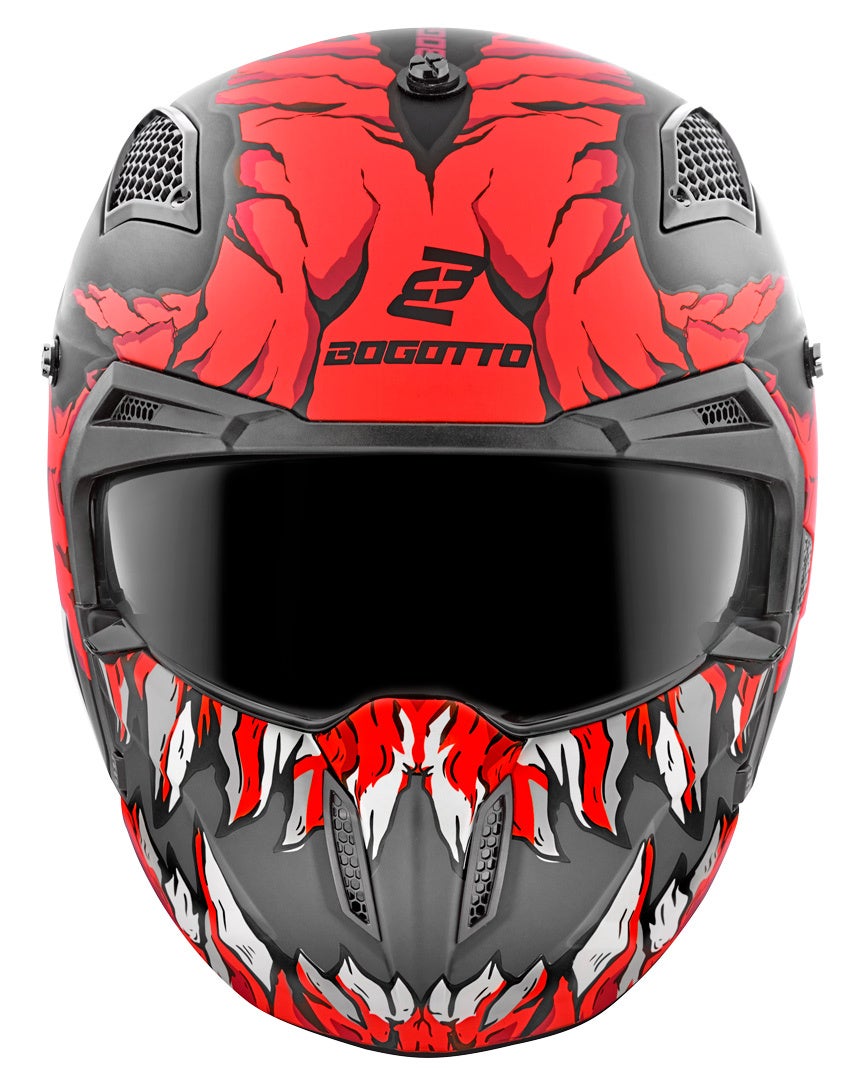 Bogotto Radic Skulash Casco rosso/nero L Figura 10