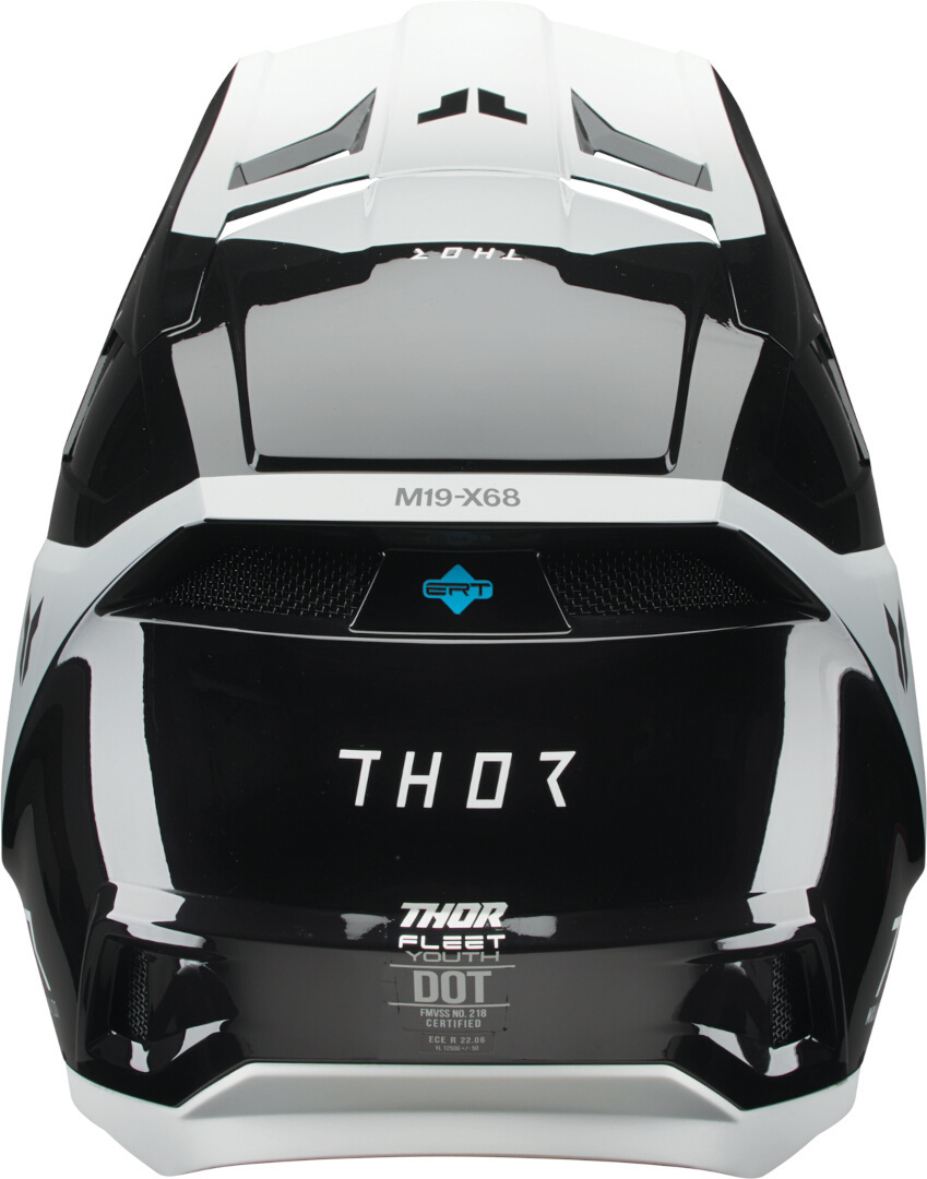 Thor Fleet Storm Cască de motocross pentru copii alb/negru Y/L (52/53) Figura 3
