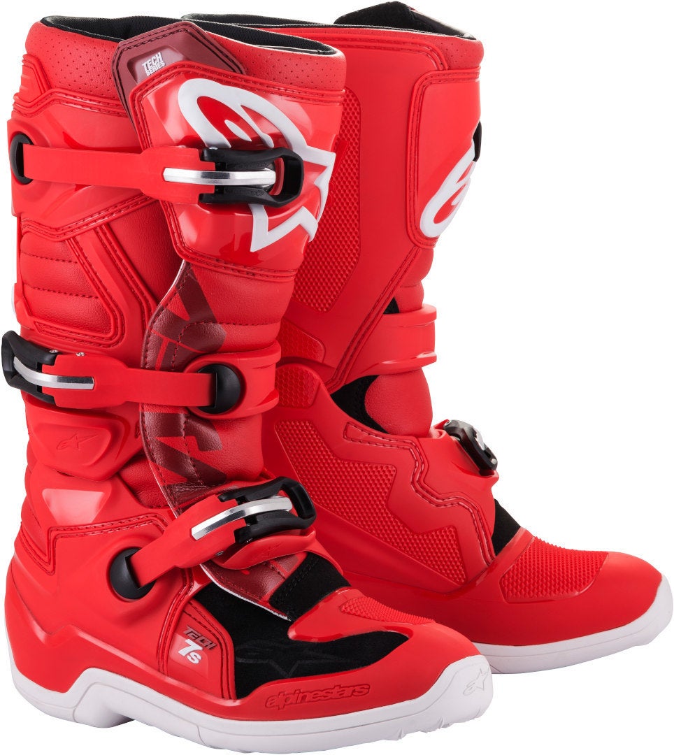 Alpinestars Tech 7S ユースモトクロスブーツ 赤 37 図1