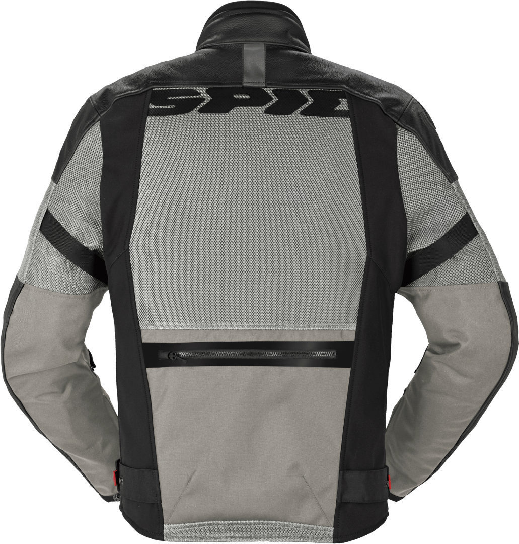 Spidi Vent Pro Motorcycle Leather Jacket Black/Ice 52 Figure 2