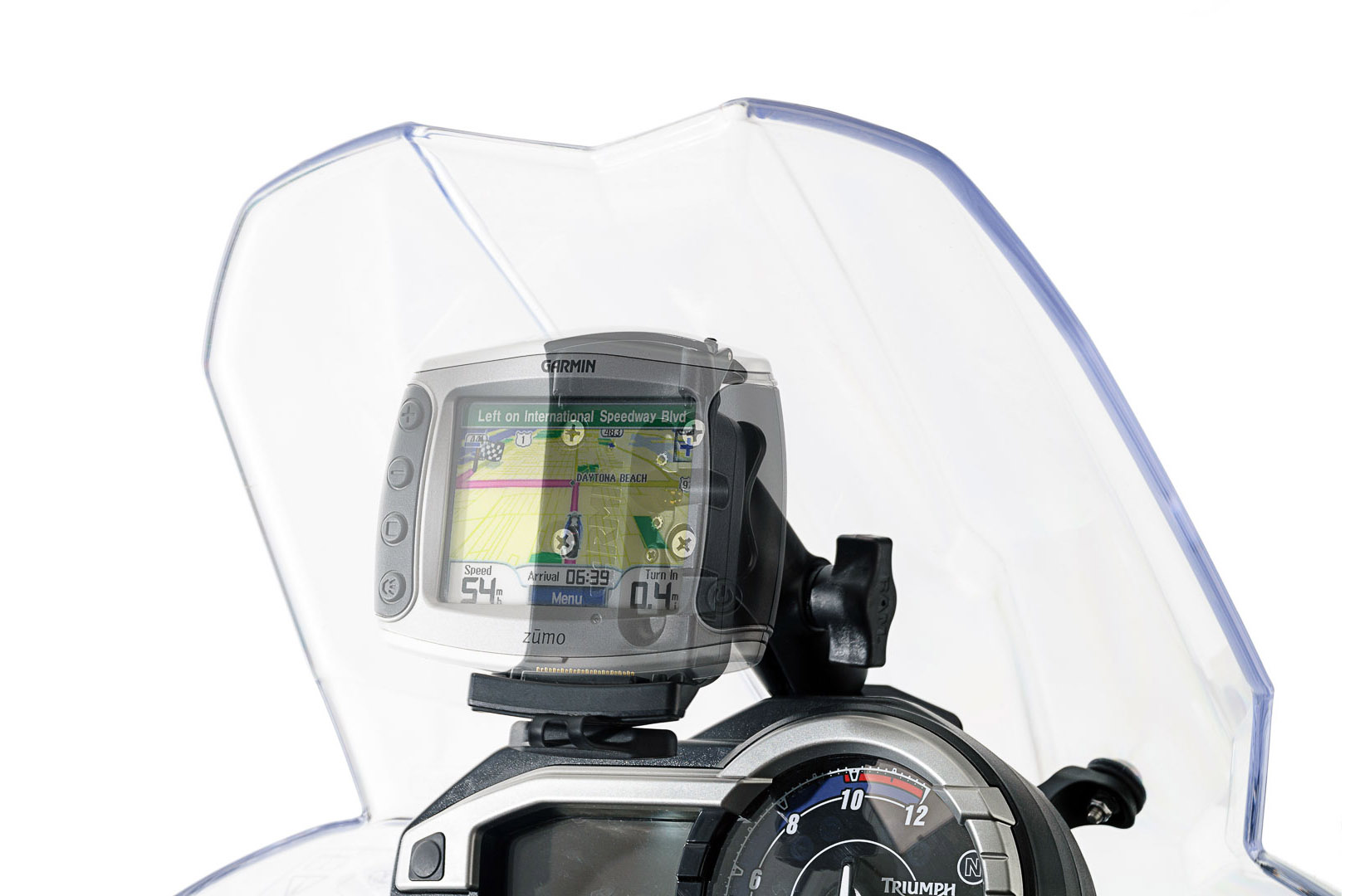 Suport GPS SW-Motech pentru cockpit - Negru. Triumph Tiger 800/800 XC, XR (10-17). Figura 2