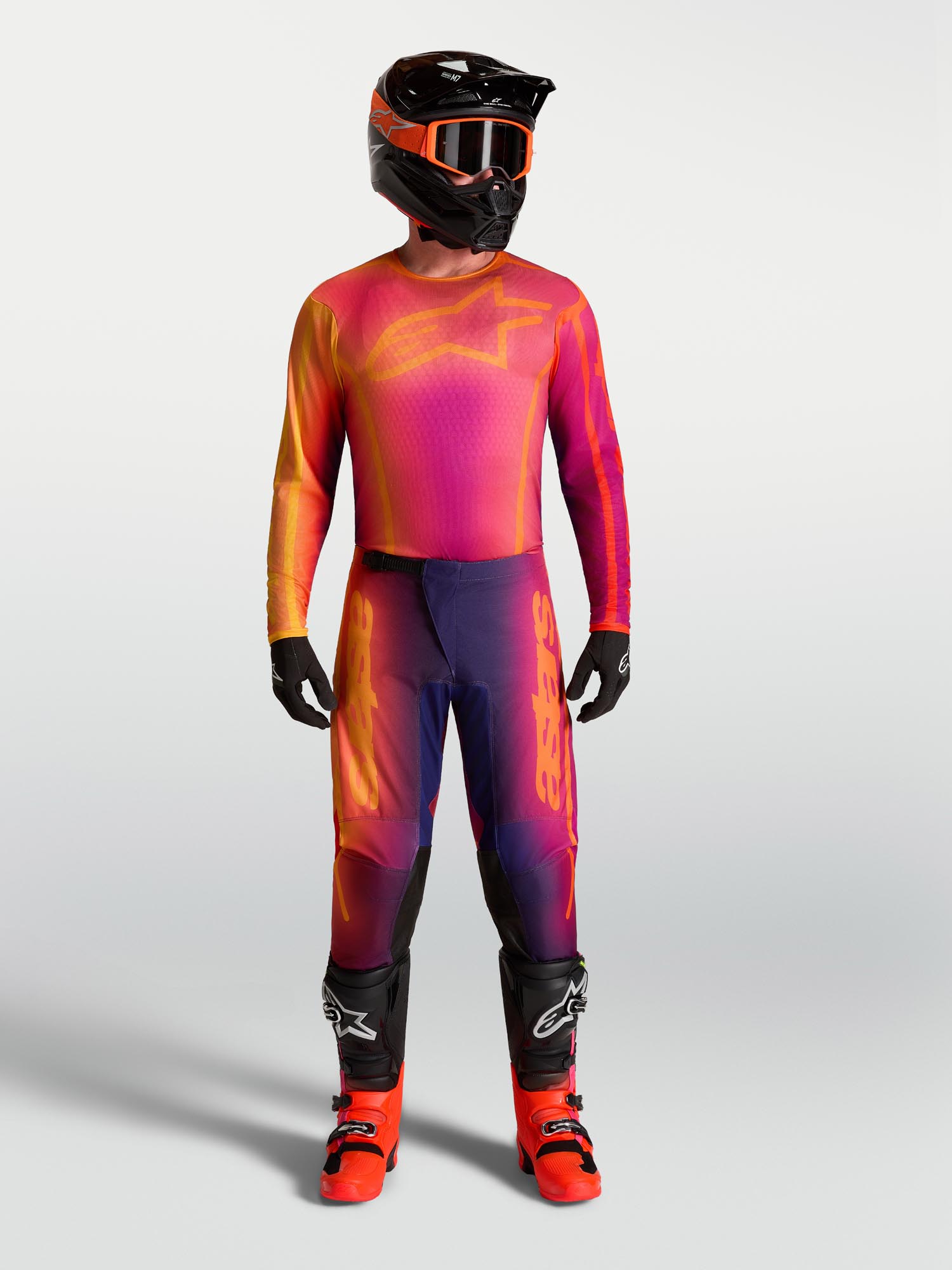 Alpinestars Fluid Kepler Motocross Pants purple/orange 40 Figure 6