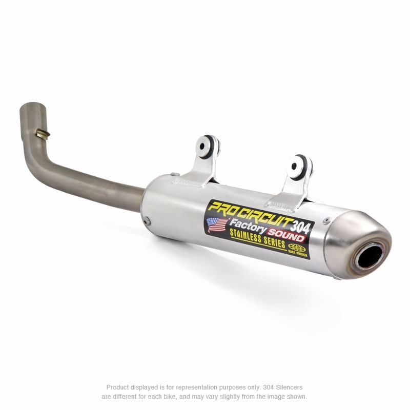 PRO CIRCUIT Capac de capăt din aluminiu/oțel inoxidabil periat 304 Kawasaki KX250 Figura 1