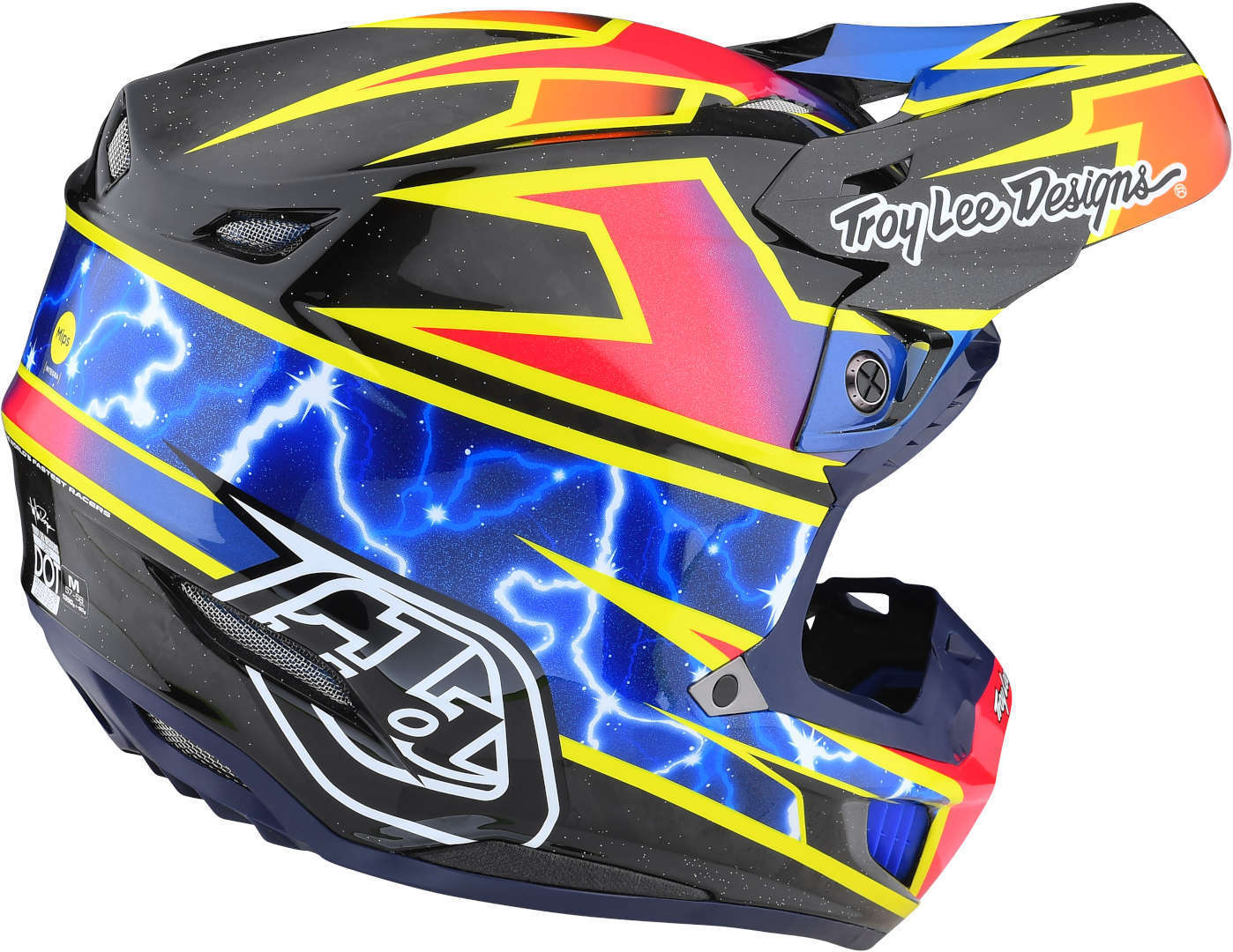 Troy Lee Designs SE5 Lightning MIPS Carbon Casco Motocross nero/rosa L (58/59) Figura 5