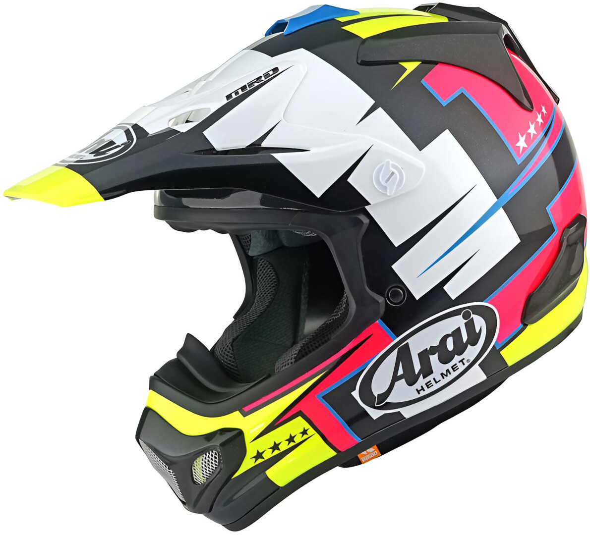 Arai MX-V EVO Battle Casco da motocross nero/multicolore S (55/56) Figura 1