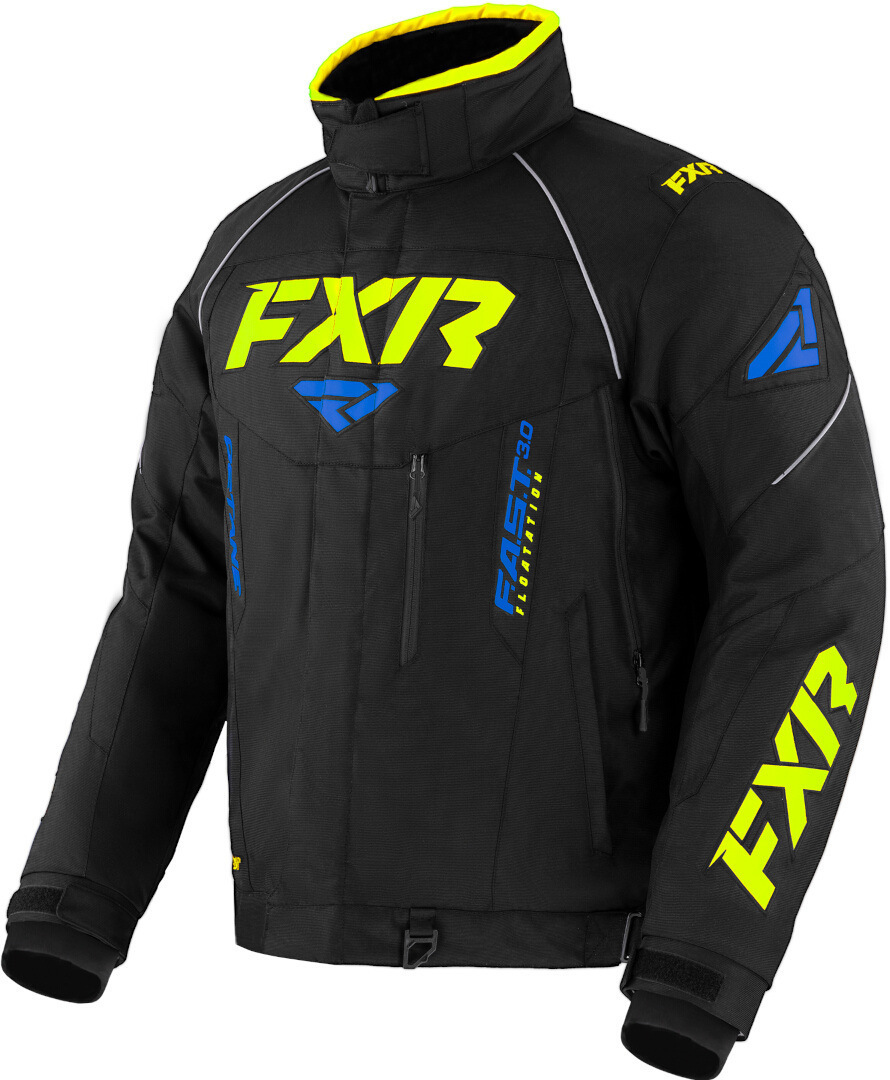 FXR Octane 2023 Snowmobile Jacket black/blue/yellow L Figure 1