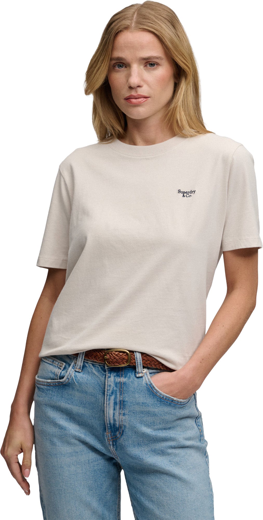 Superdry & Co Signature Damer T-shirt grå 14 Figur 1