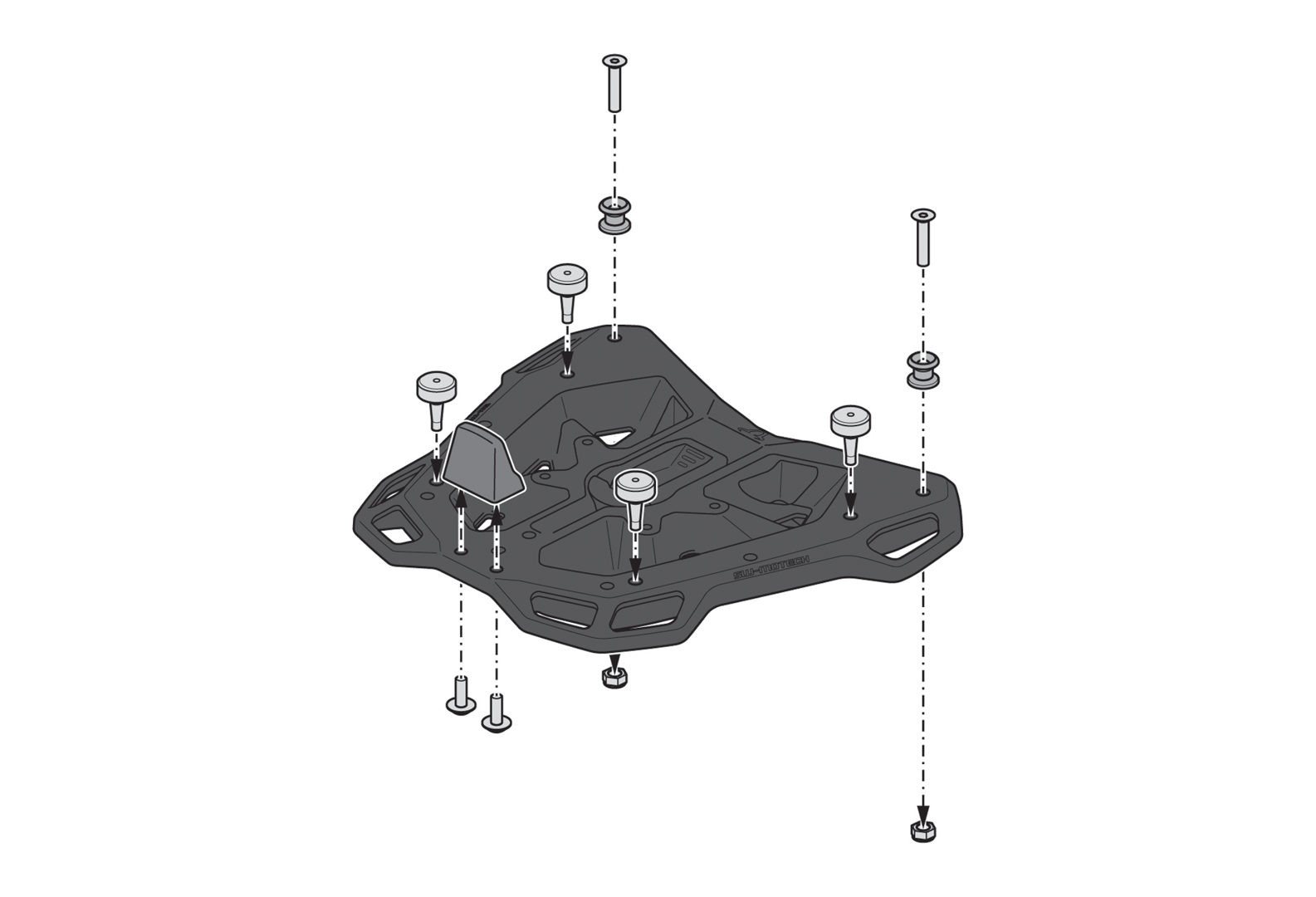 SW-Motech DUSC L top case system - Negru. 41 l. KTM 250 Adv, 390 Adv (25-). Figura 4