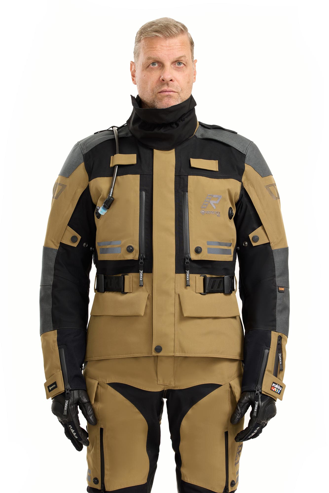 Rukka TitanTrail-R Veste textile moto imperméable Marron/Gris 64 Figure 3