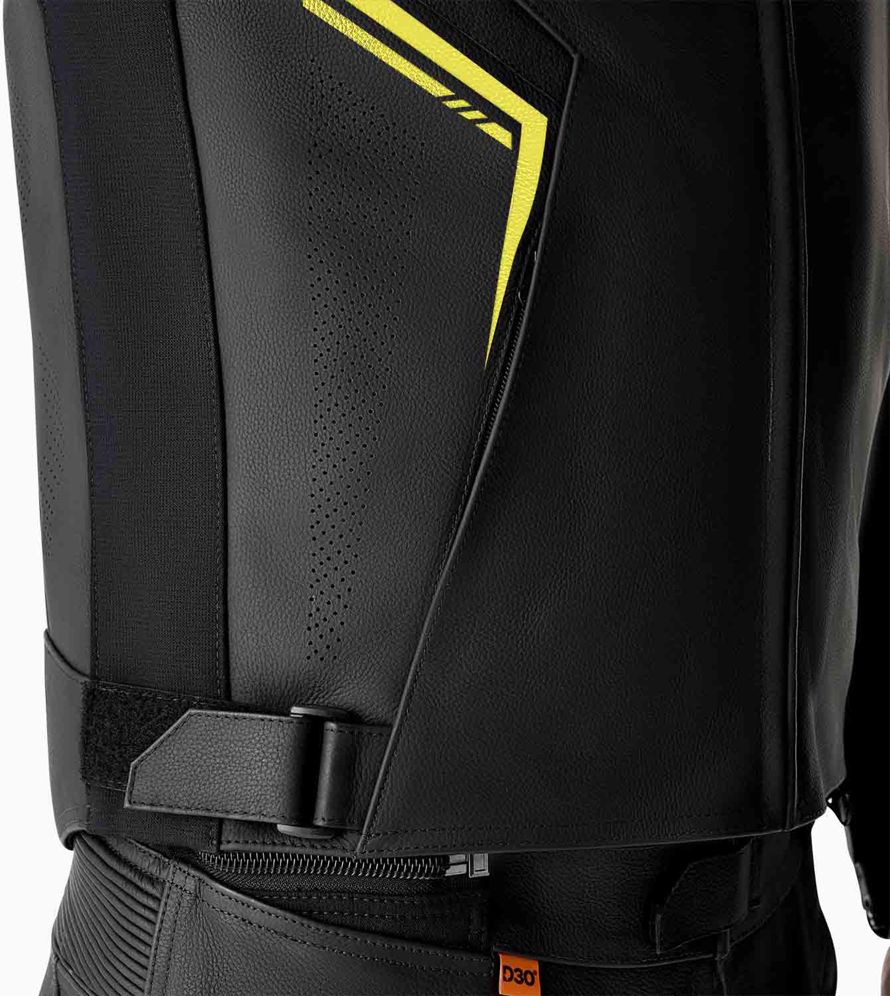 RST S1 D3O perforierte Motorrad Lederjacke schwarz/neon-gelb 58 Abbildung 7