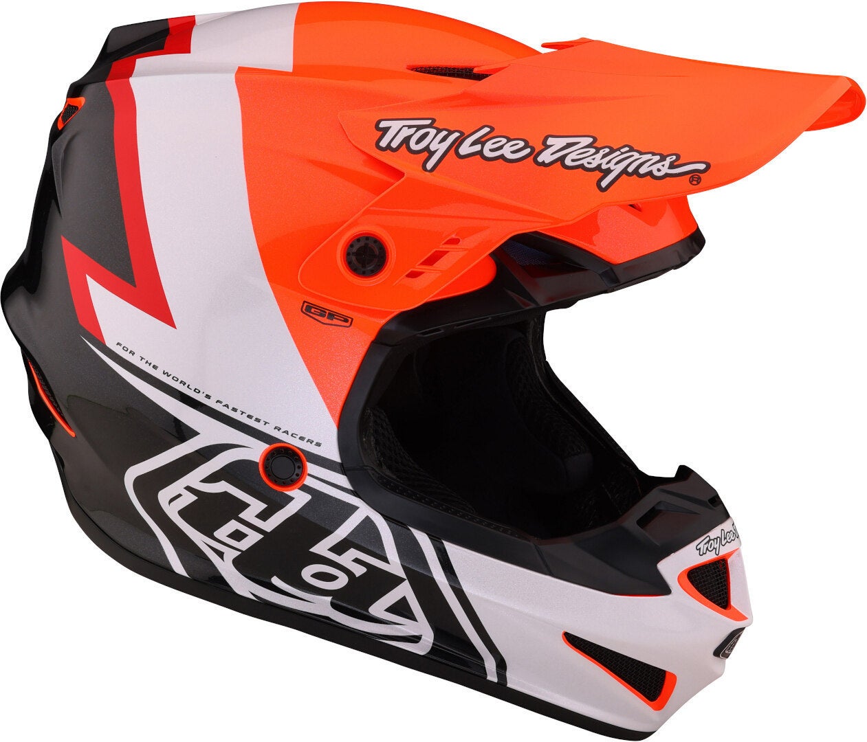 Troy Lee Designs GP Volt Motocross Hjelm svart/oransje/hvit XS (54/55) Figur 2