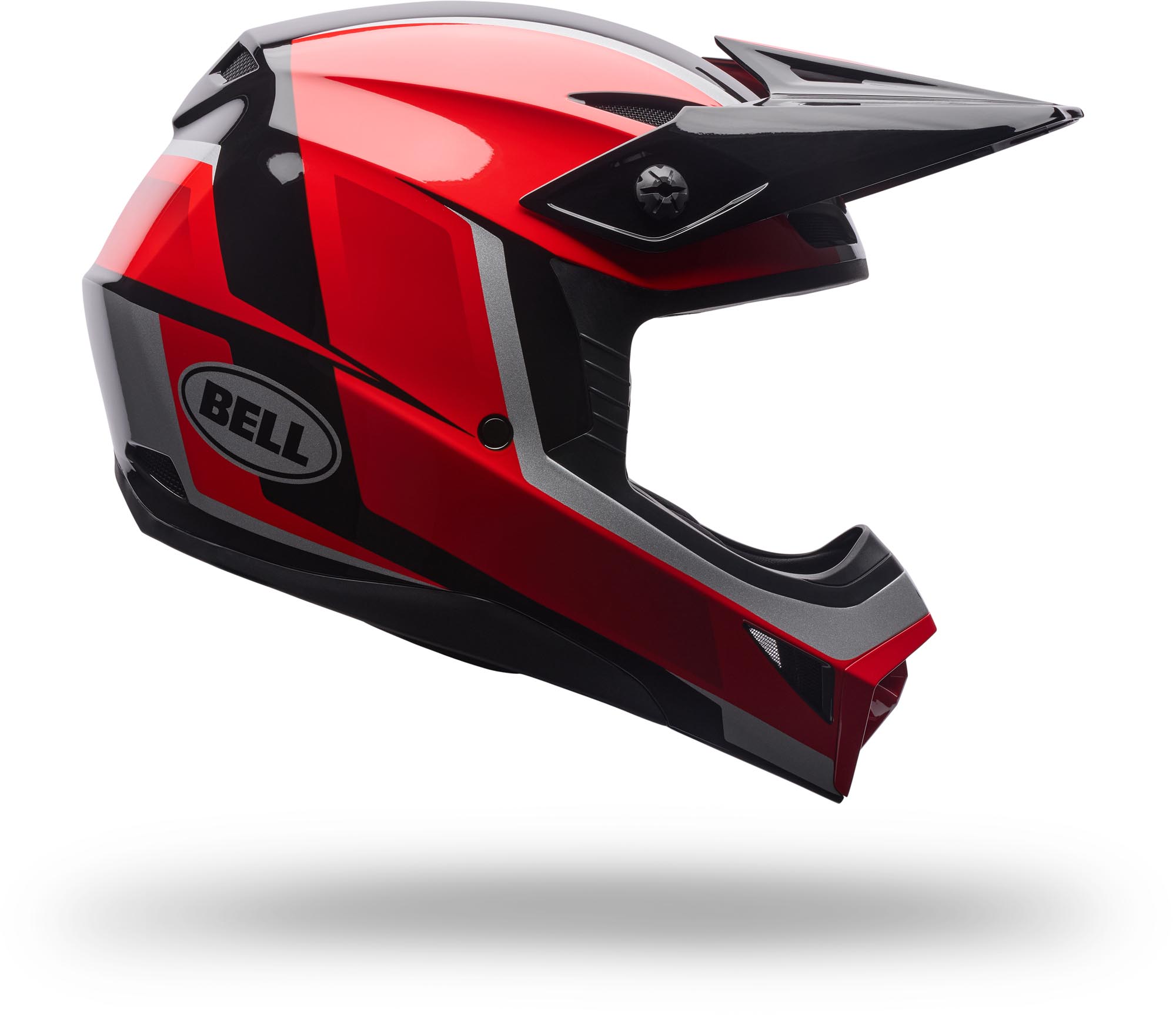 Bell MX-10 MIPS Spiral Motocrosshjälm svart/röd M (57/58) Figur 2