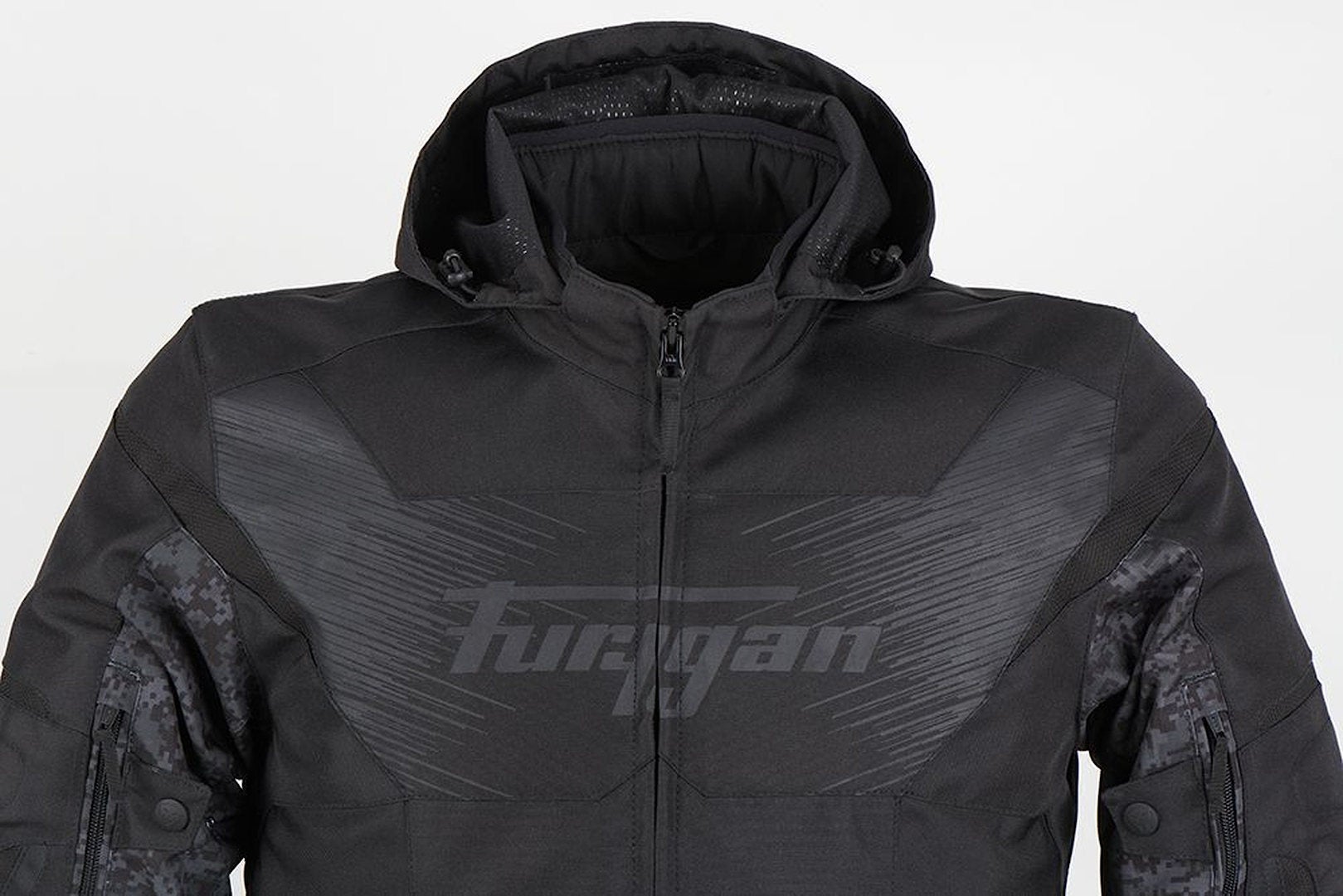 Furygan Shard Waterproof Motorcycle Textile Jacket black/camouflage XL Figure 4