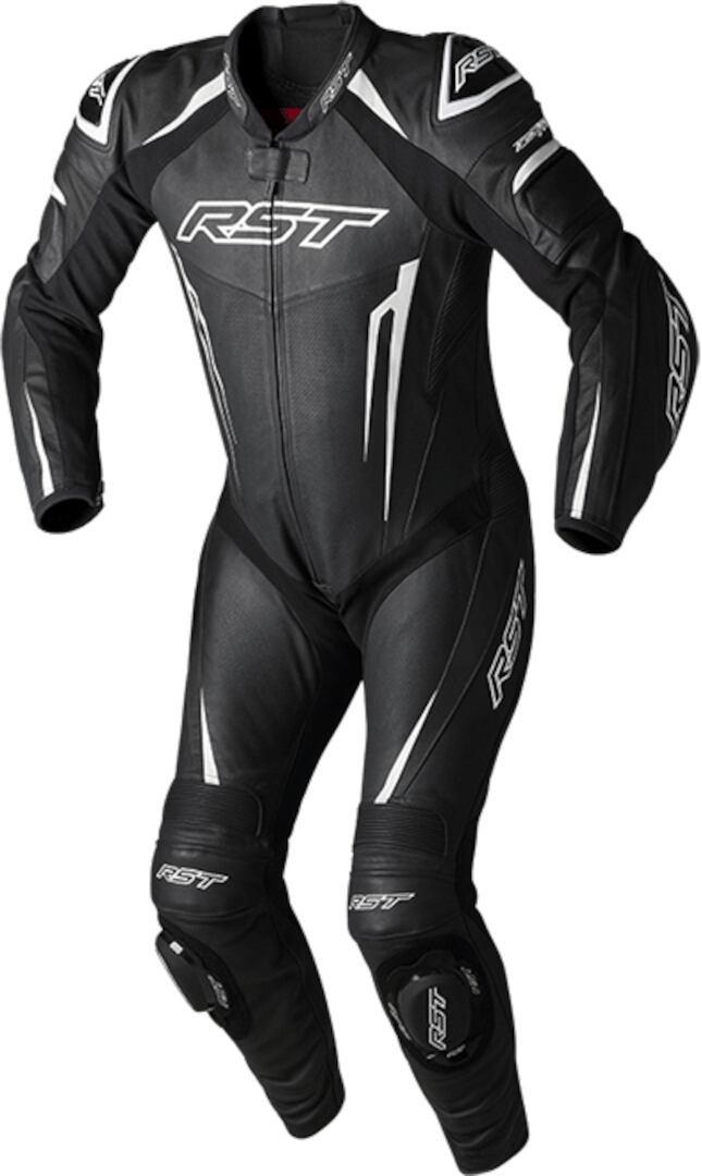 RST Tractech EVO 5 1-Teiler Motorrad Lederkombi schwarz/weiß M Abbildung 1