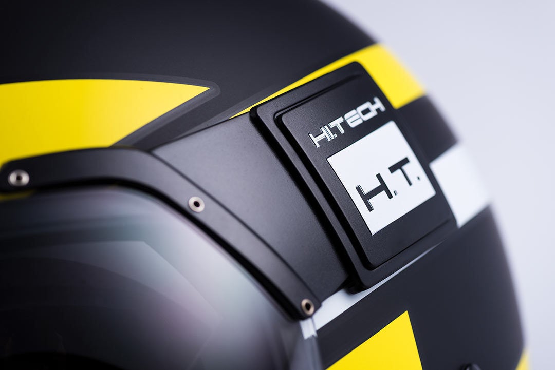 Blauer POD Stripes Capacete a jato preto/amarelo S (55/56) Figura 4