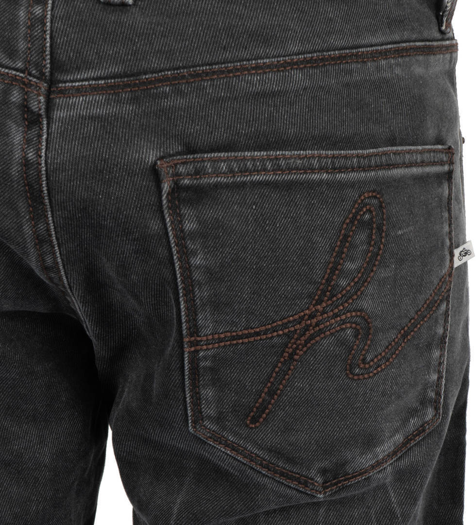 Helstons Straight Way Motorcykel jeans Sort 31 Figur 4