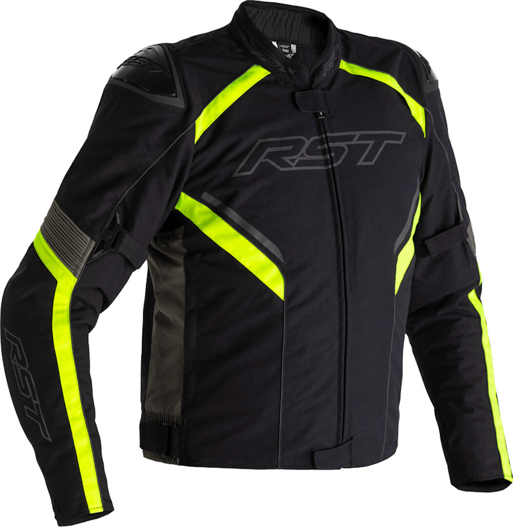 RST Sabre Jachetă textilă pentru motocicletă cu airbag Negru/gri/neon XS Figura 1