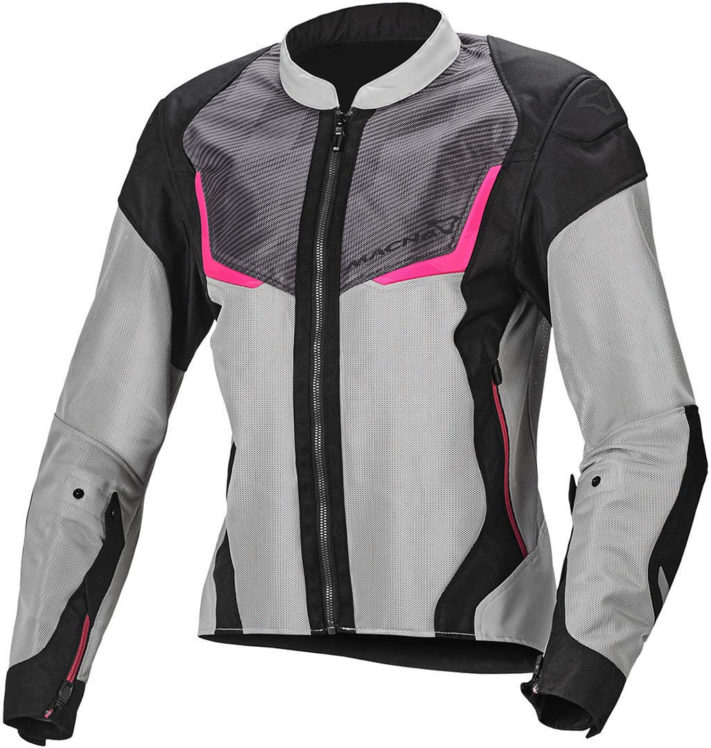 Macna Orcano Giacca tessile moto da donna grigio/rosa L Figura 1