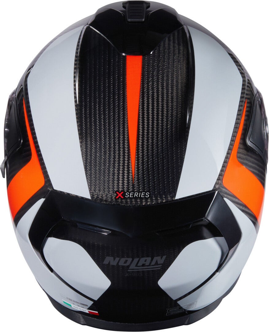 Nolan X-903 Ultra Carbon Intrigo N-Com Hjelm sort/grå/orange L (60) Figur 2